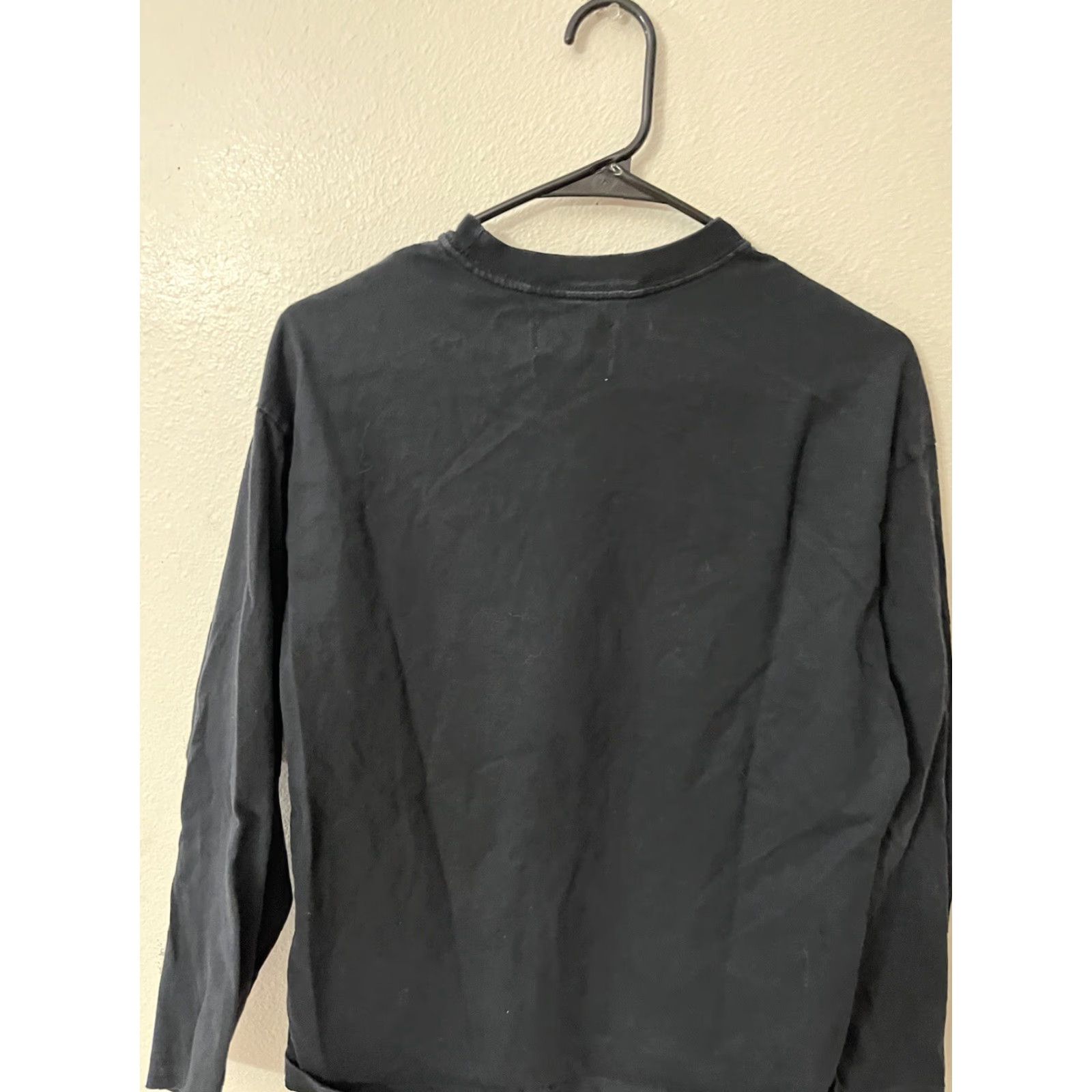 Calvin Klein Calvin Klein Mens Relaxed Fit Chest Logo Long Sleeve T-Shirt Black XS Size US XS / EU 42 / 0 - 2 Thumbnail