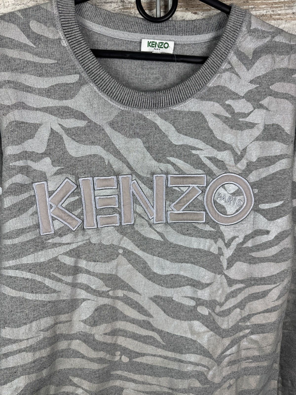 Kenzo Women’s Kenzo Paris Sweatshirt grey size M tiger print Size M / US 6-8 / IT 42-44 - 4 Thumbnail