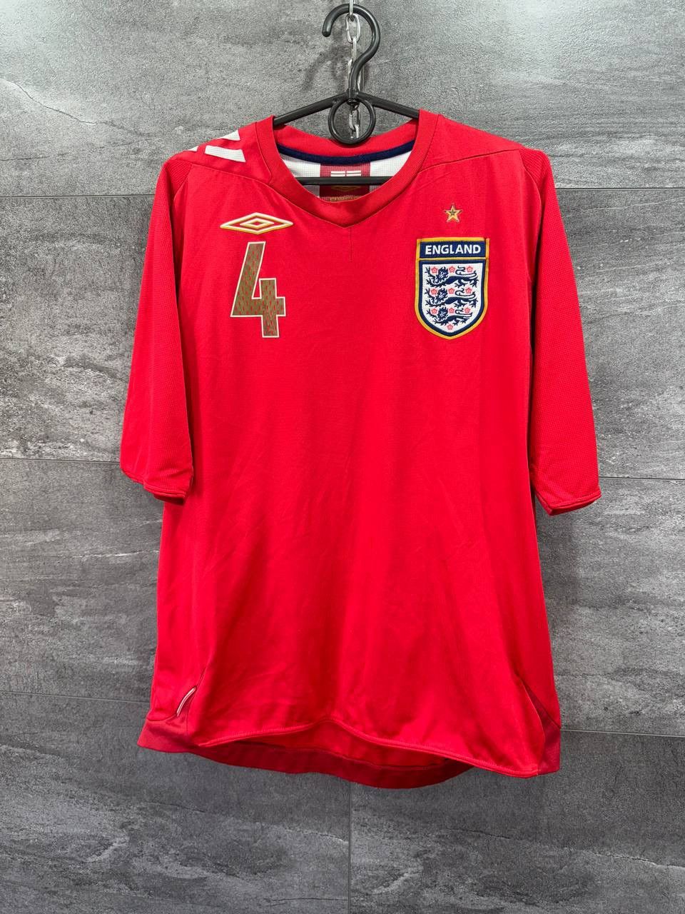 Umbro Umbro England 2006-2008 #4 GERRARD Football Soccer Jersey Size US L / EU 52-54 / 3 - 2 Thumbnail