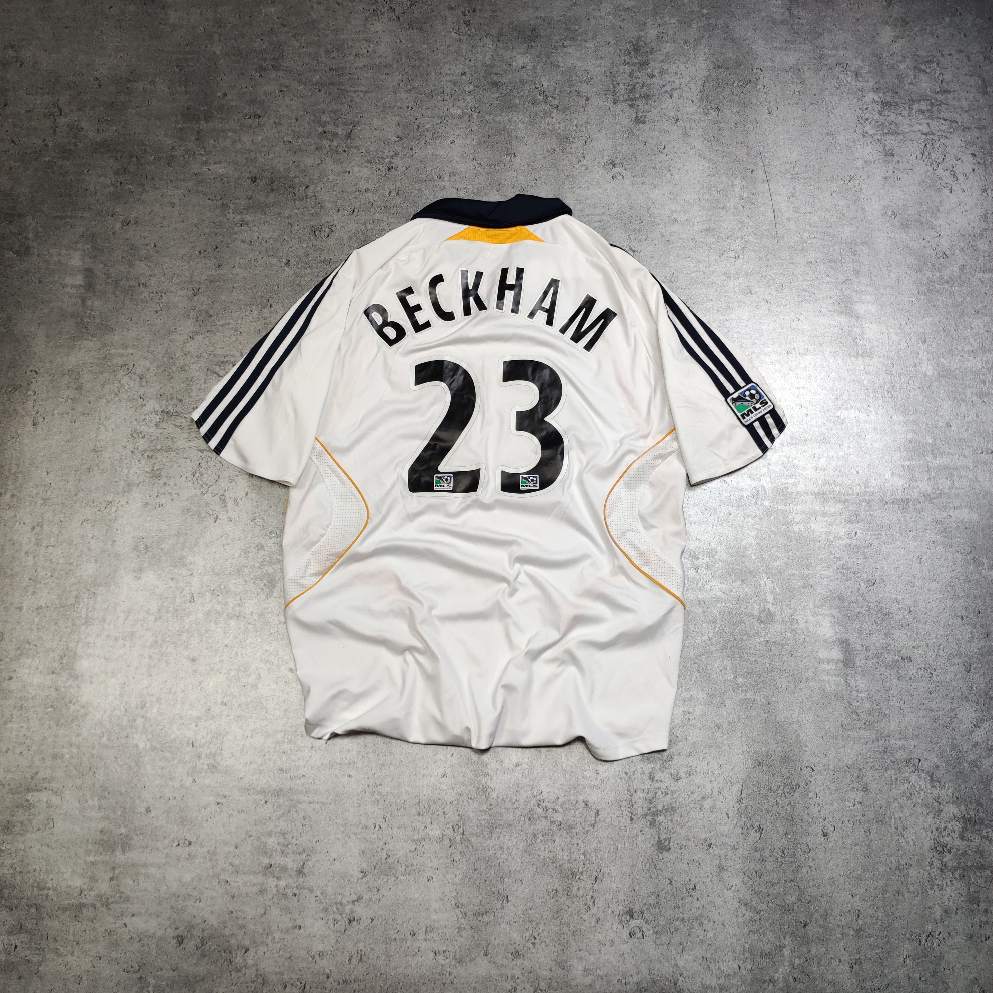 Vintage RARE Vintage Adiads x LA Galaxy #23 Beckham Home Jersey Size US XL / EU 56 / 4 - 1 Thumbnail