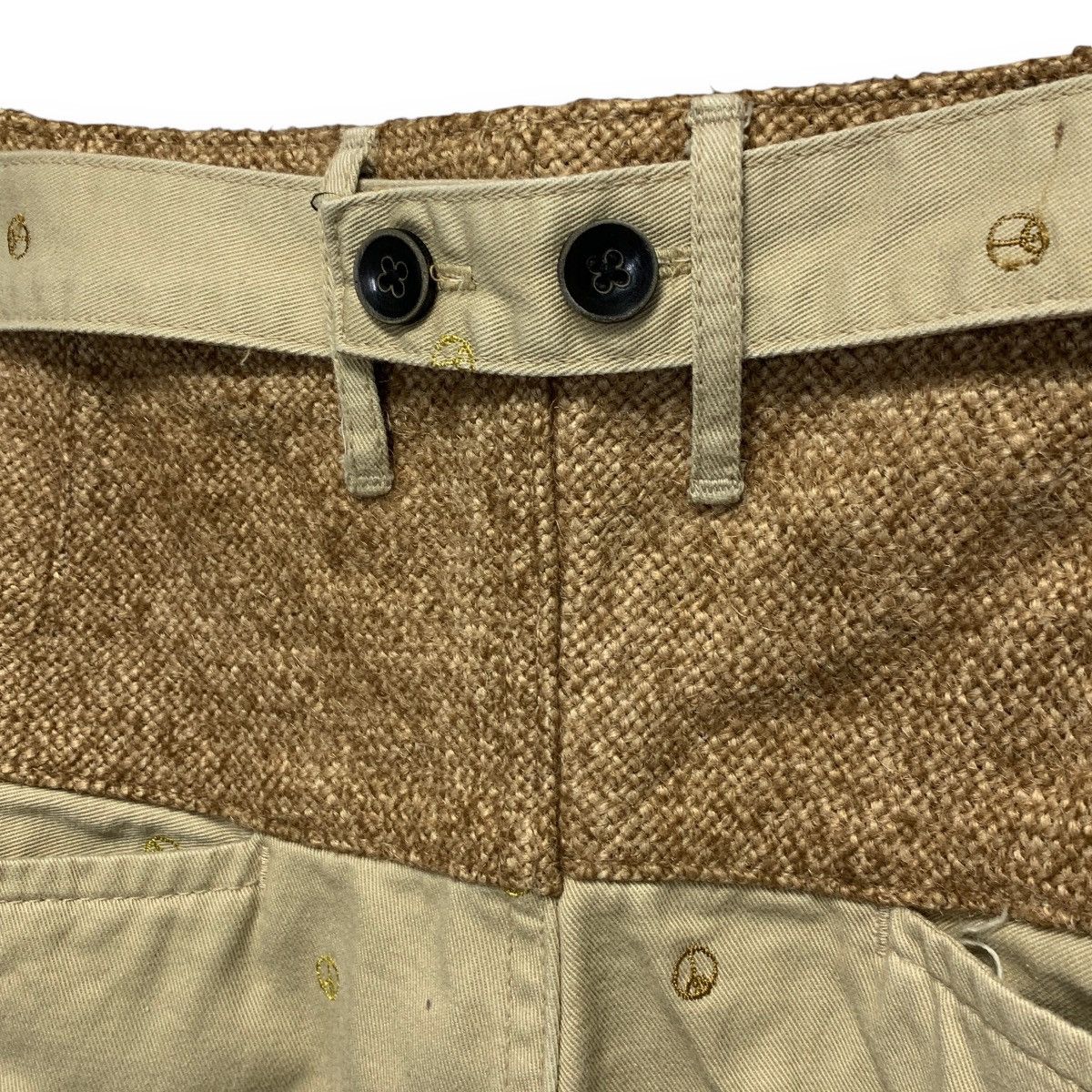 Kapital NO TARIFFS! Kapital Peace Logo Embroidery Pierro Pants Size US 29 - 8 Thumbnail