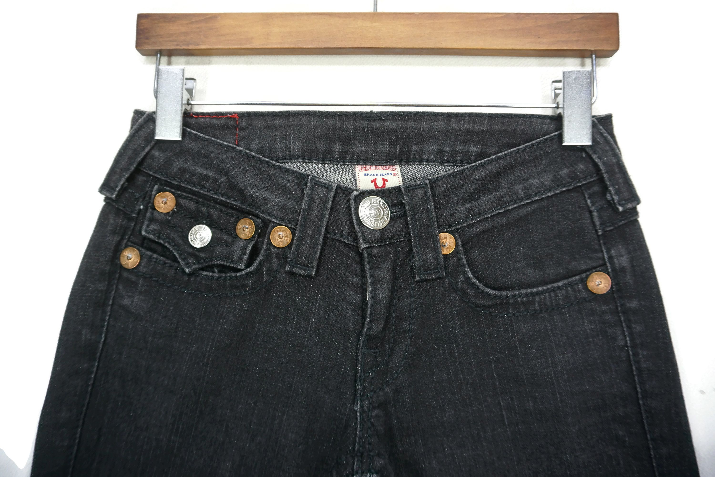 True Religion Billy Big T Jeans fit W27xL30 Low-Rise Denim Made in USA Size 26" / US 2 / IT 38 - 3 Thumbnail
