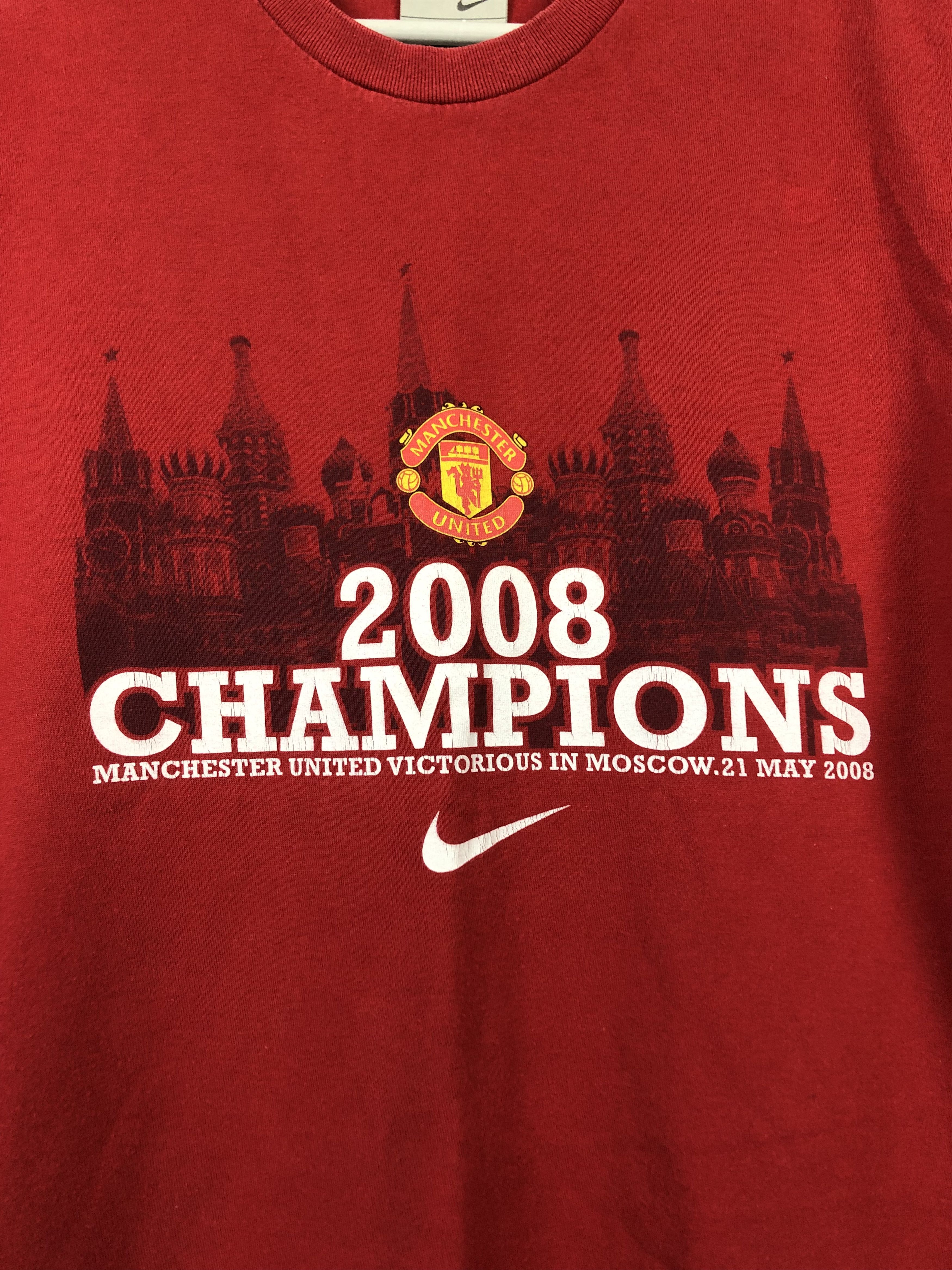 Nike Vintage Football Shirt Manchester United Tee Champions M Size US M / EU 48-50 / 2 - 5 Thumbnail