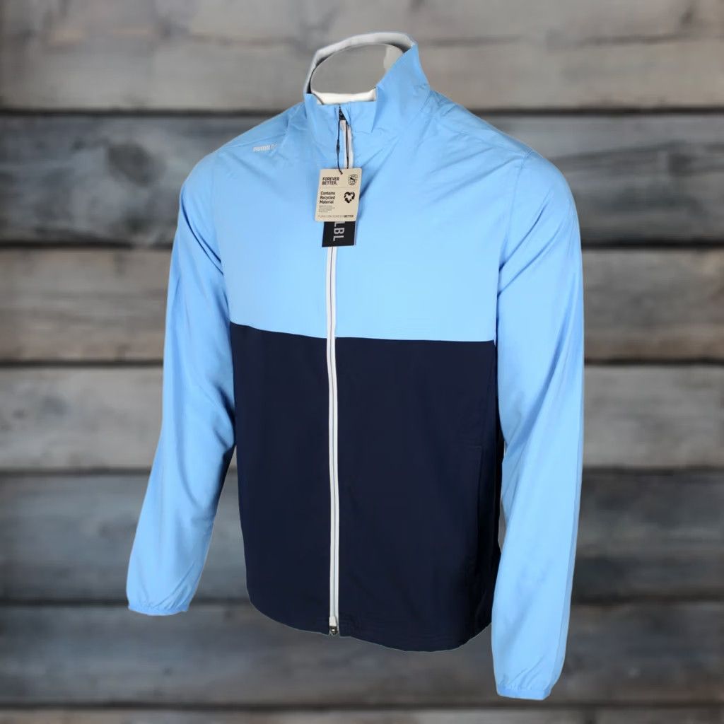 Puma Puma Golf Men's Monterey Wind Jacket Full Zip M Medium Regal Blue 621516 04 Size US M / EU 48-50 / 2 - 1 Thumbnail