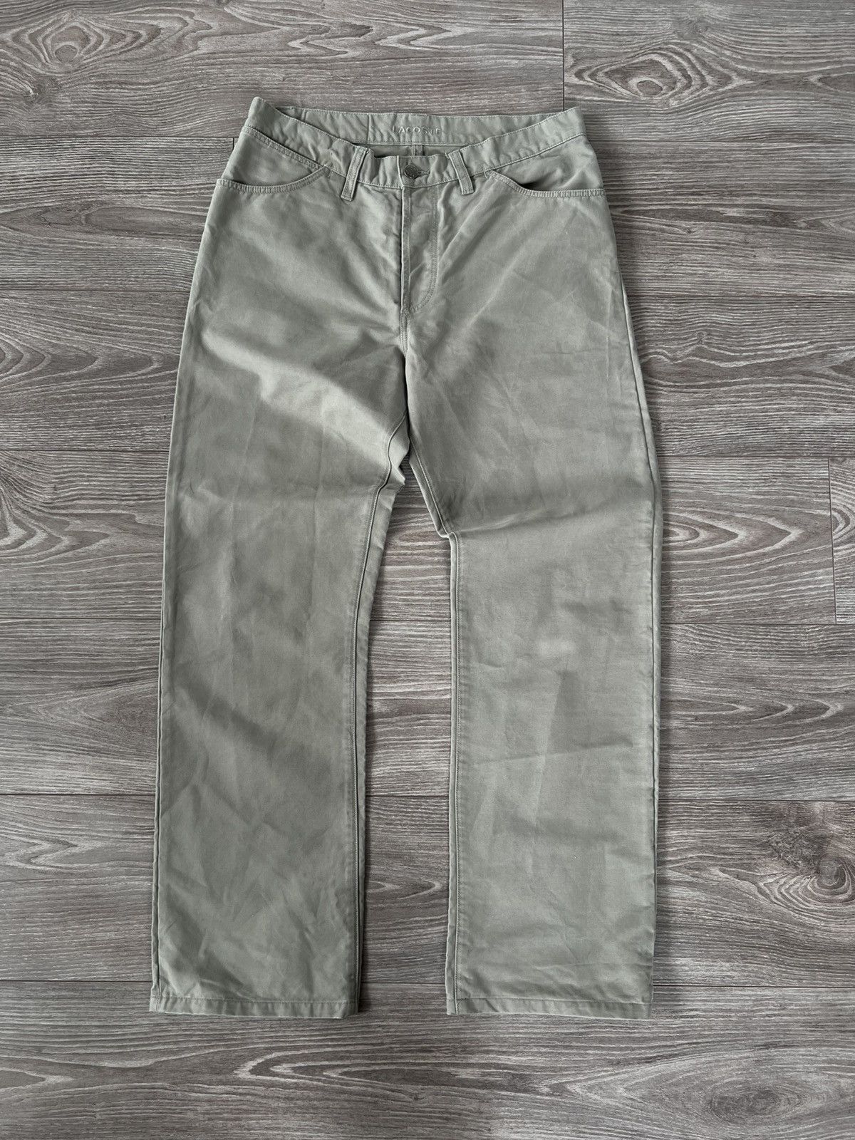 Lacoste Vintage Y2k Casual Lacoste Cotton Chinos Pants Size US 32 / EU 48 - 3 Thumbnail