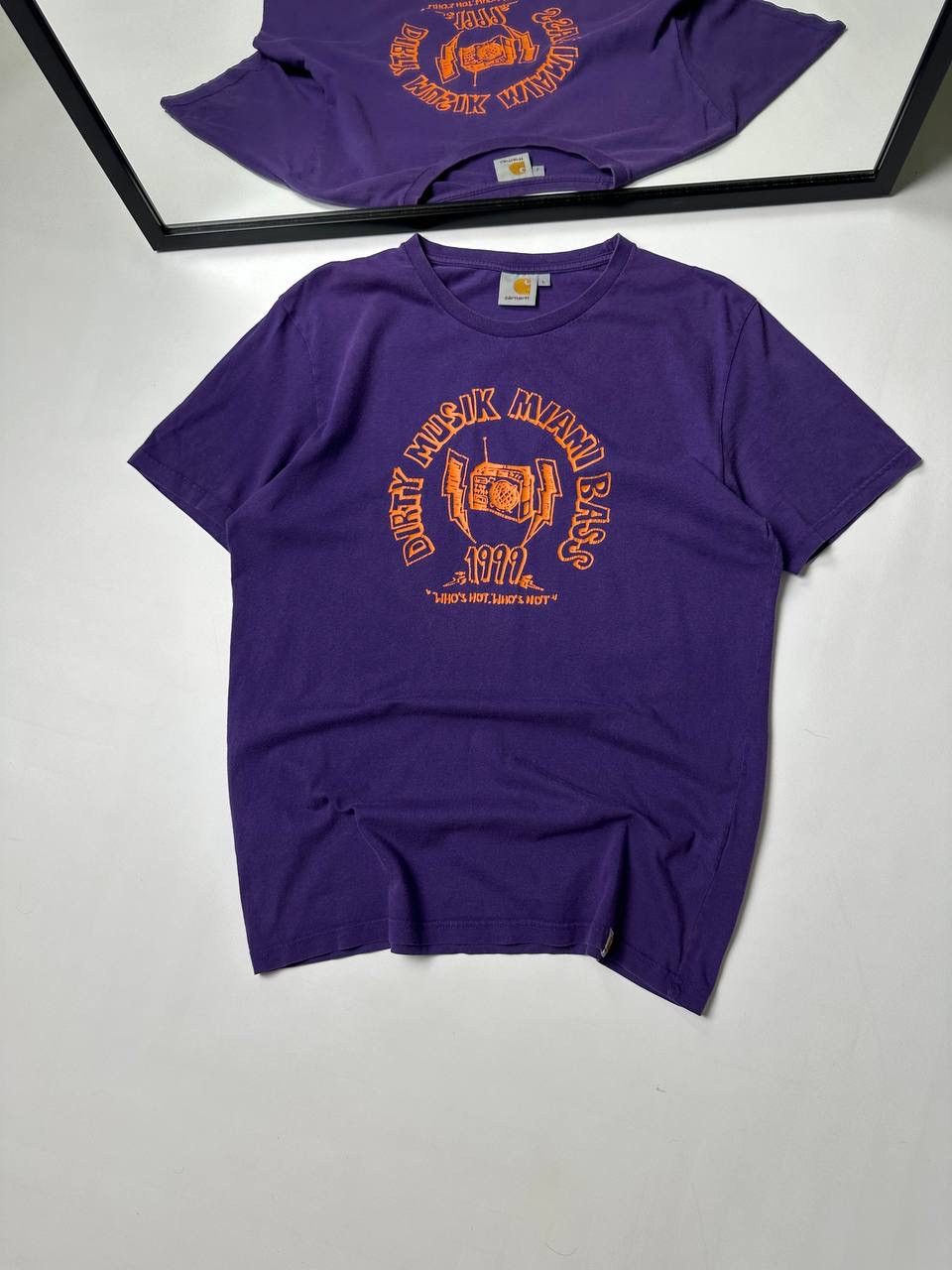 Carhartt 1999s Carhartt Dirty Musik Miami Bass T shirt Faded USA vibe Size US L / EU 52-54 / 3 - 1 Thumbnail