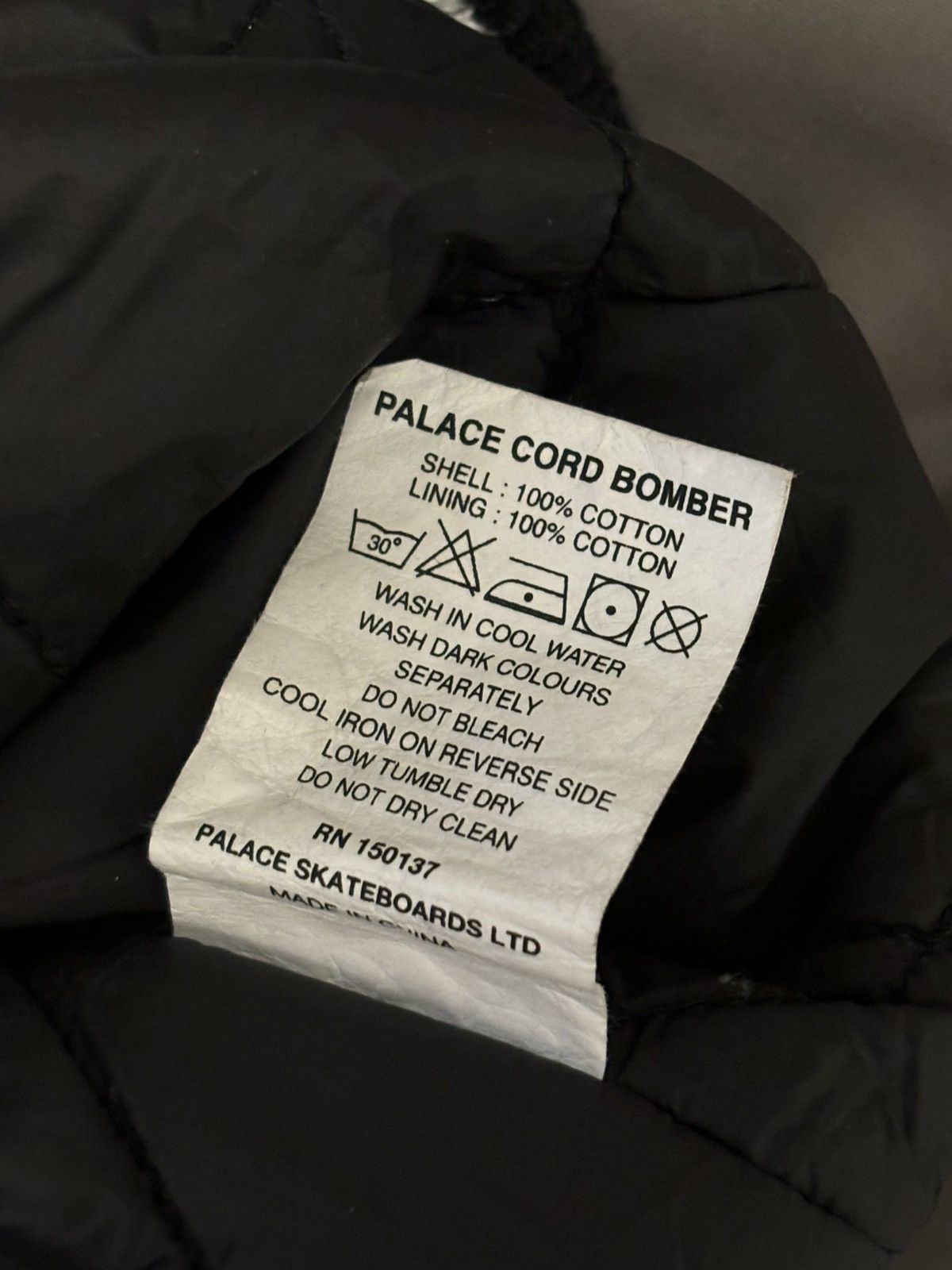 Palace Palace Cord Bomber Black XL Size US XL / EU 56 / 4 - 6 Thumbnail