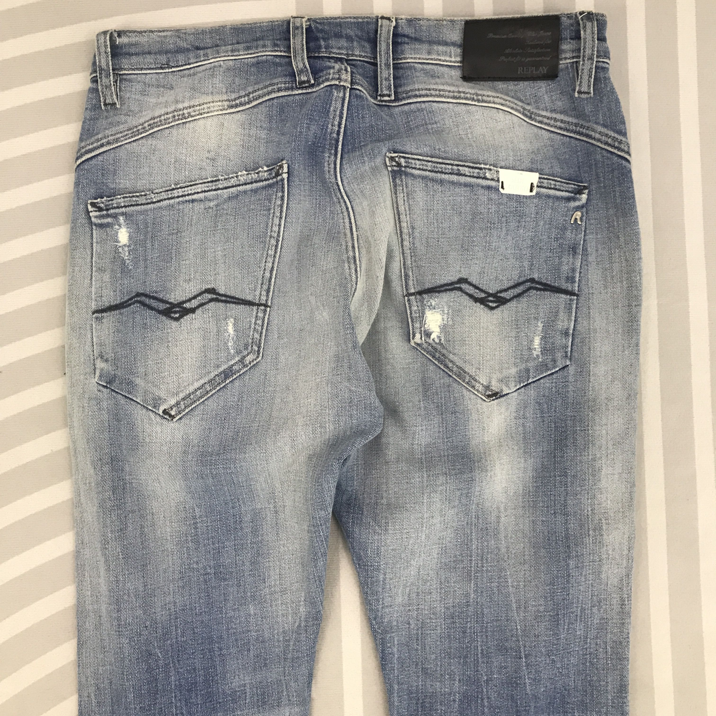 Replay × Vintage Replay Skinny Ripped Distressed Denim pants Size US 27 - 5 Thumbnail