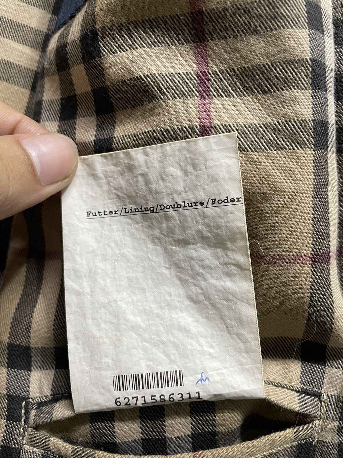 Burberry Vintage Burberry HBT Blazer Coat Size 48S - 5 Thumbnail