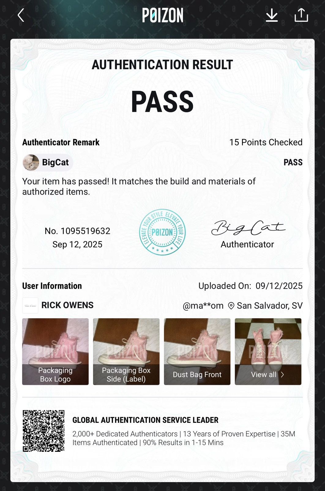Rick Owens Pink Unshaved Ramones Size US 9.5 / EU 42-43 - 2 Thumbnail