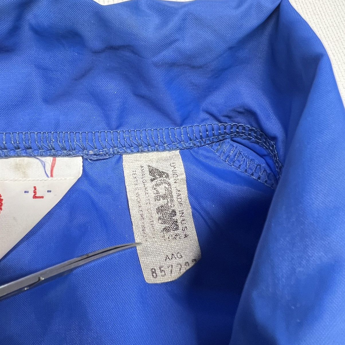 Vintage VTG Coaches Jacket Blue Windbreaker Snap Nylon MVP Union 90s Size US L / EU 52-54 / 3 - 7 Thumbnail