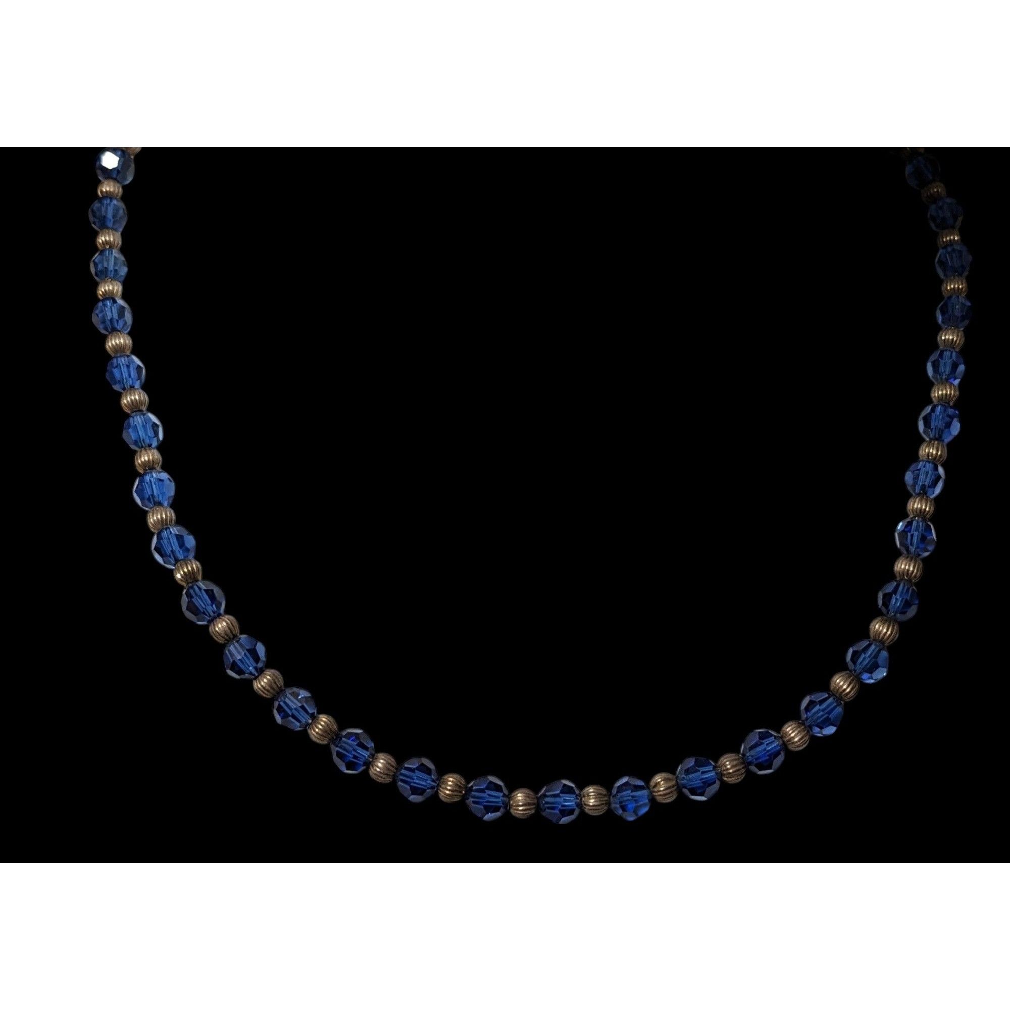 Other Casual Silver Tone And Blue Beaded Necklace Size ONE SIZE - 2 Thumbnail