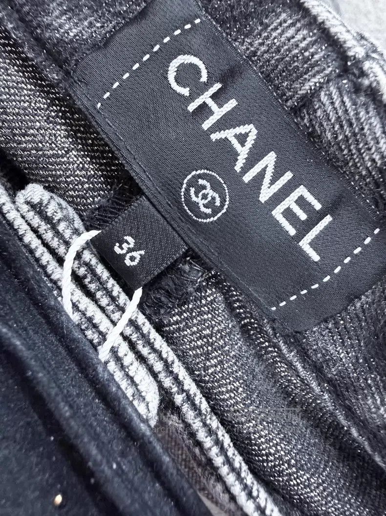 Chanel Chanel Thin flash double C denim short skirt pants Size 24" / US 00 / IT 34 - 7 Thumbnail
