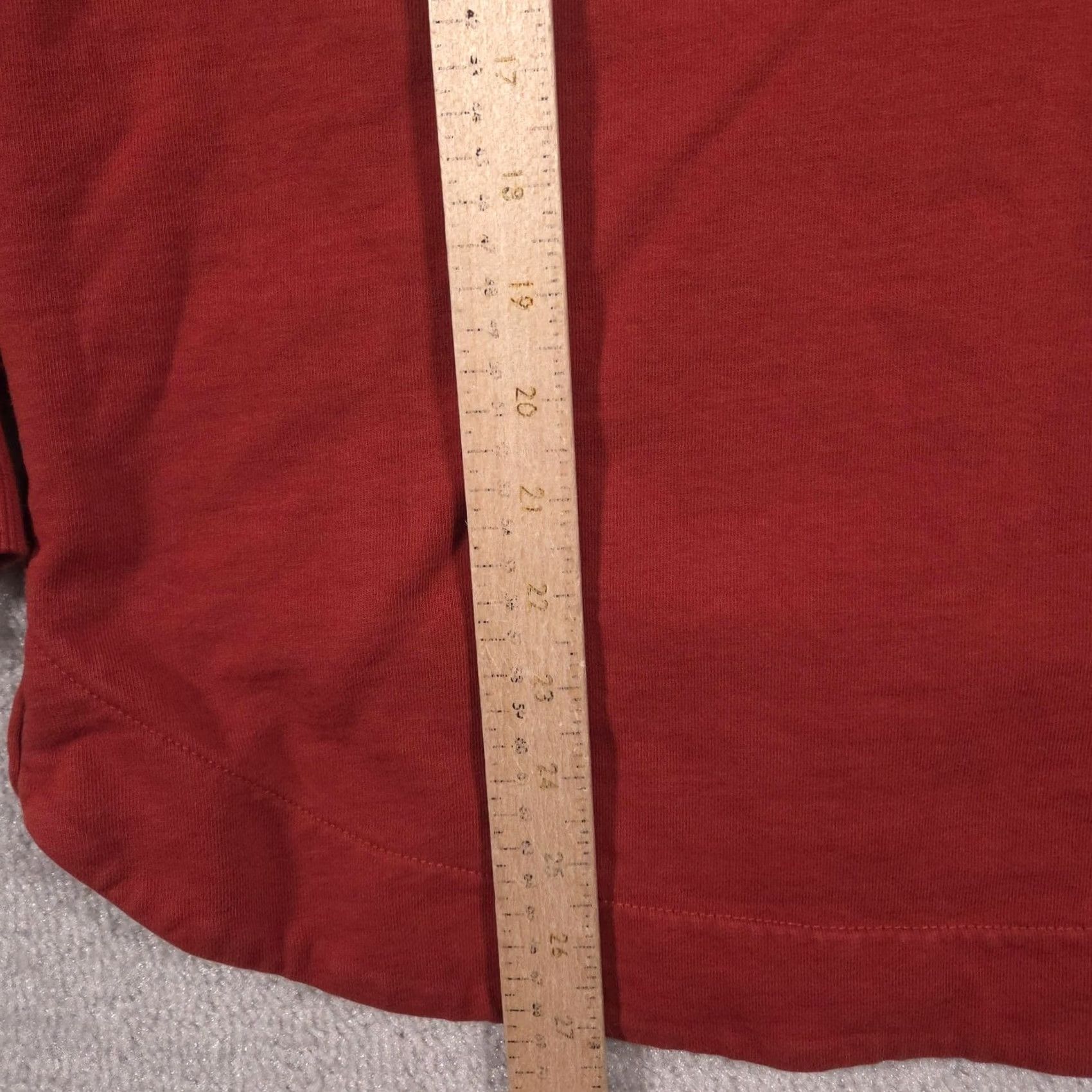 Asos ASOS Hoodie Mens M Orange Pullover Sweatshirt Solid Curved Hem Longline Mens Regular Fit Crew Neck Long Sleeve Size US M / EU 48-50 / 2 - 6 Thumbnail