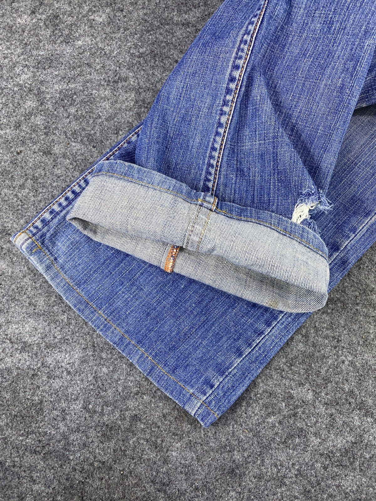 Japanese Brand Red Pepper Distress Blue Wash Denim - J971 Size US 37 - 12 Thumbnail