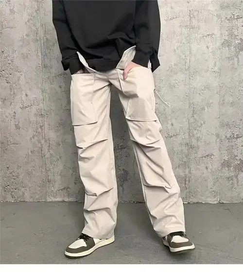 Designer custom cargo pleated zipper utility pants Size US 28 / EU 44 - 4 Thumbnail