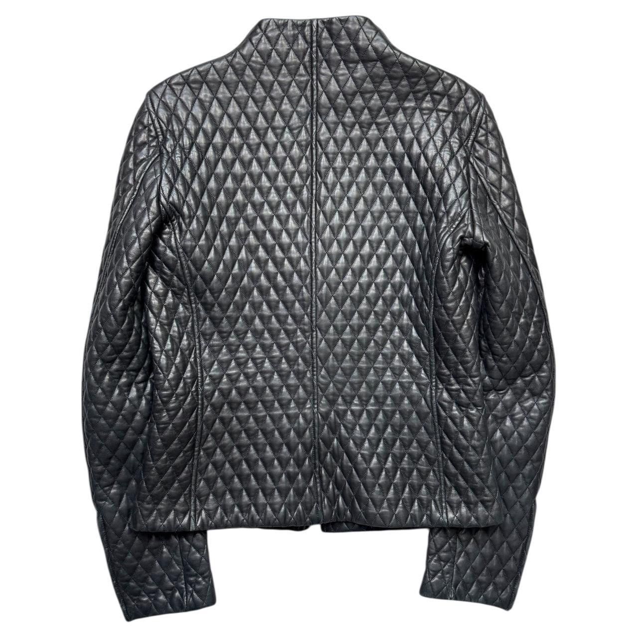 Gucci Gucci by tom ford diamond stitch black leather jacket Size M / US 6-8 / IT 42-44 - 3 Thumbnail