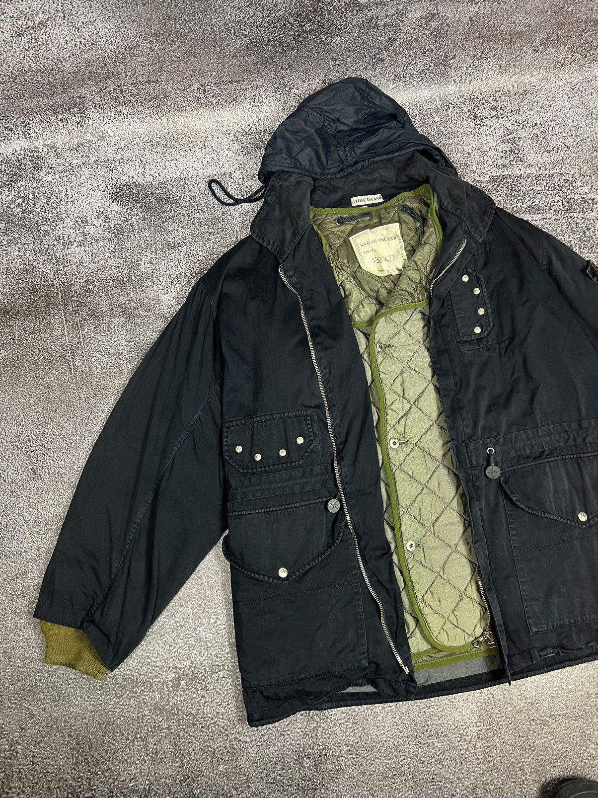 Stone Island × Vintage 80s Stone Island Royal Navy military layer field jacket ship Size US XL / EU 56 / 4 - 4 Thumbnail
