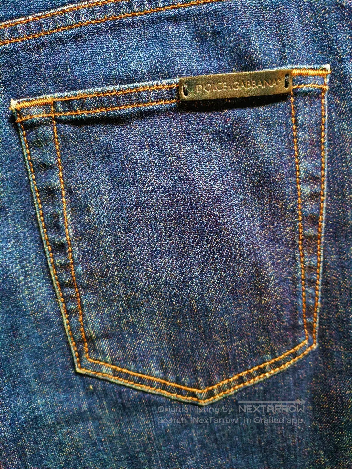 Dolce & Gabbana Dolce & Gabbana Crown Bee Jeans. Size US 30 / EU 46 - 6 Thumbnail