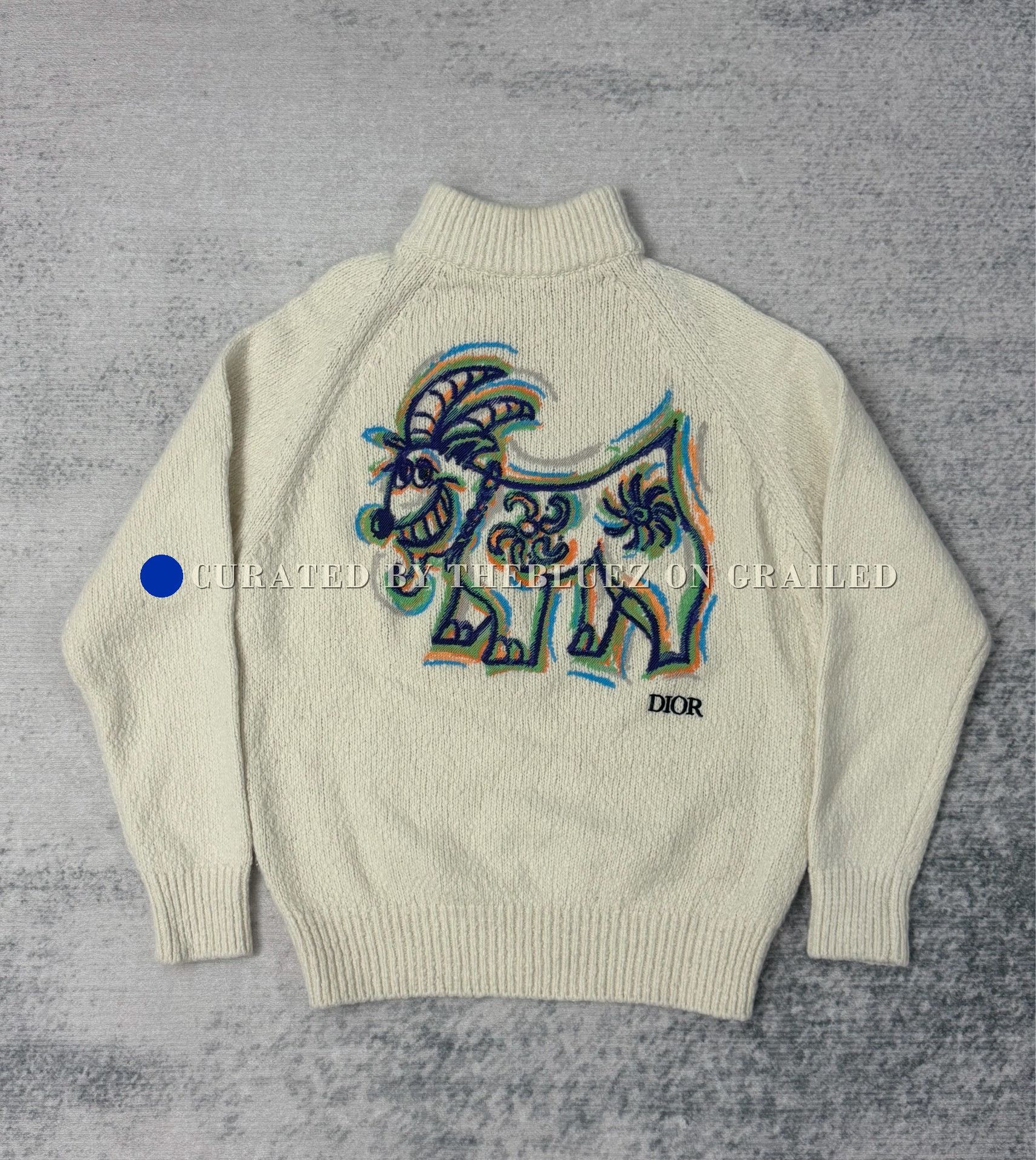 Dior Dior x Kenny Scharf Zodiac Sheep Wool Sweater Size US M / EU 48-50 / 2 - 1 Thumbnail