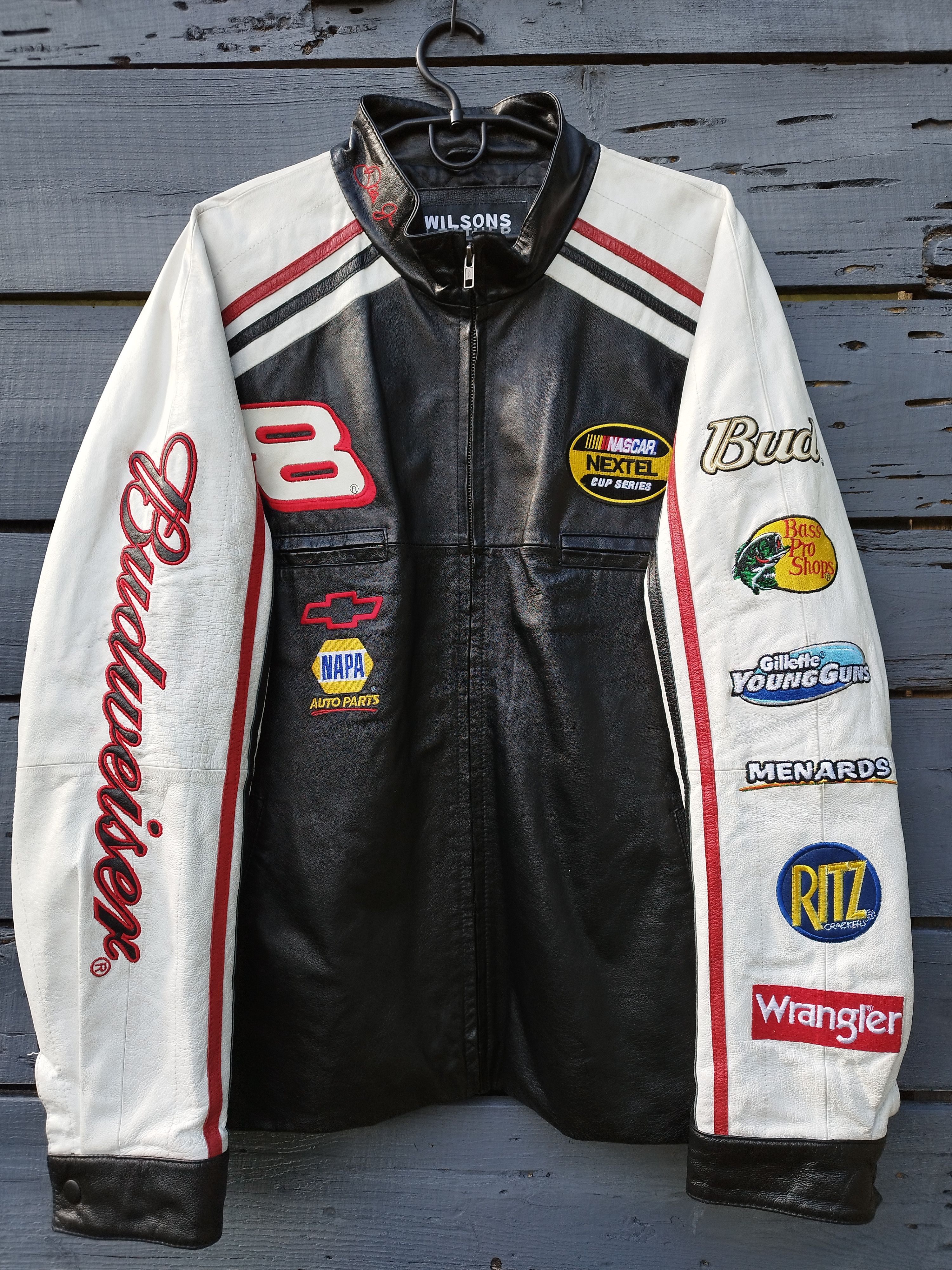Wilsons Leather Vintage Wilsons Leather x Chase Authentic NASCAR Jacket Size US M / EU 48-50 / 2 - 1 Thumbnail