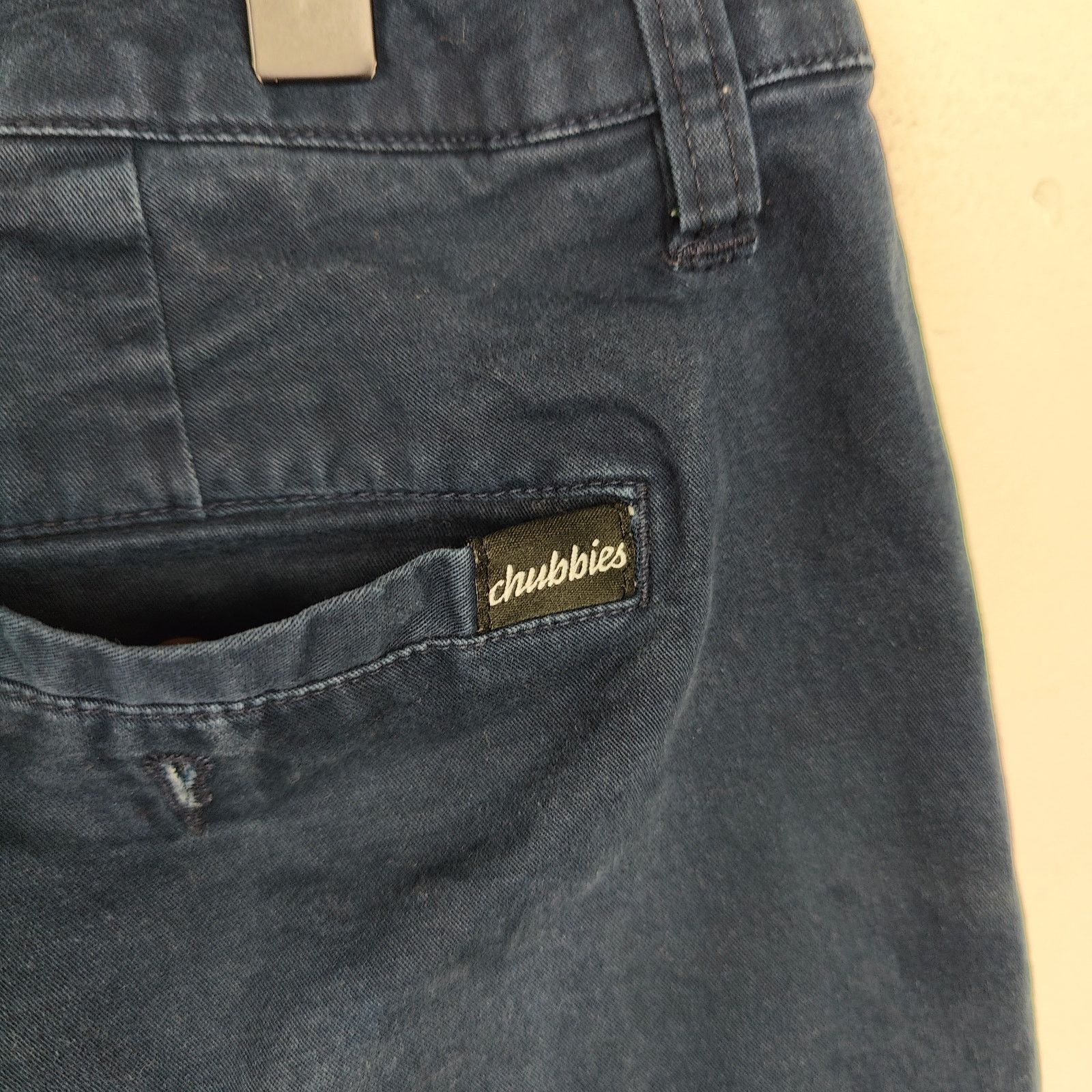 Chubbies Chubbies Chino Shorts Mens 35 Navy Blue Cotton 7" Size US 35 - 6 Thumbnail