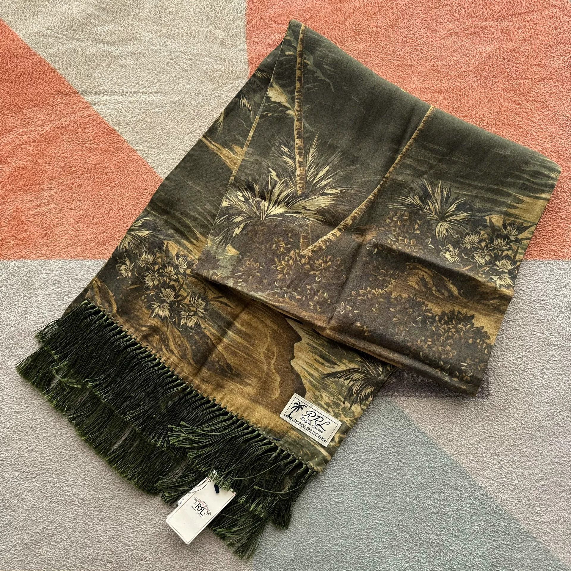 RRL Ralph Lauren RRL Ralph Lauren Double RL Scarf Size ONE SIZE - 1 Thumbnail