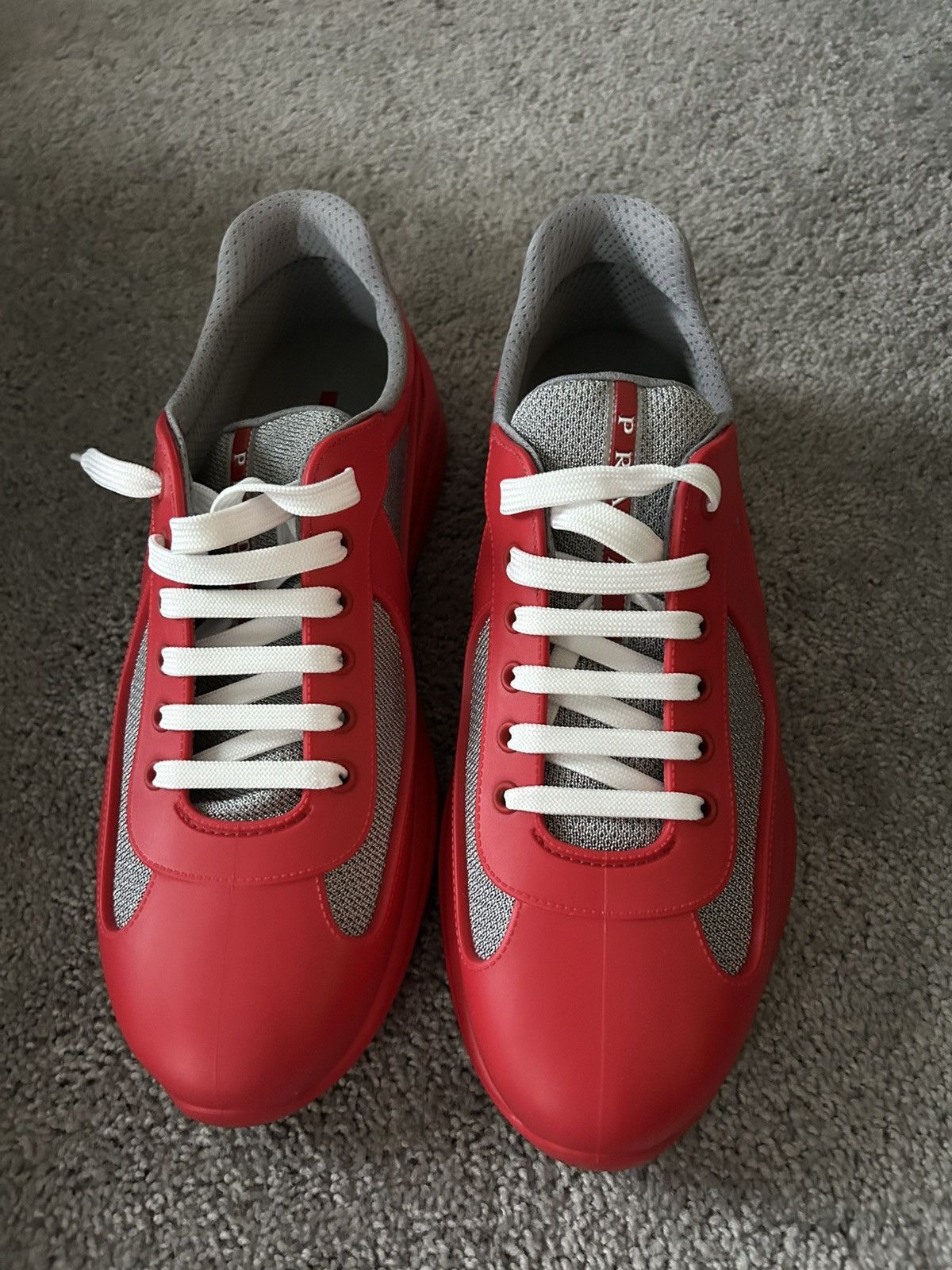 Prada American Cup Soft Rubber And Bike Fabric Sneakers Size US 12 / EU 45 - 4 Thumbnail