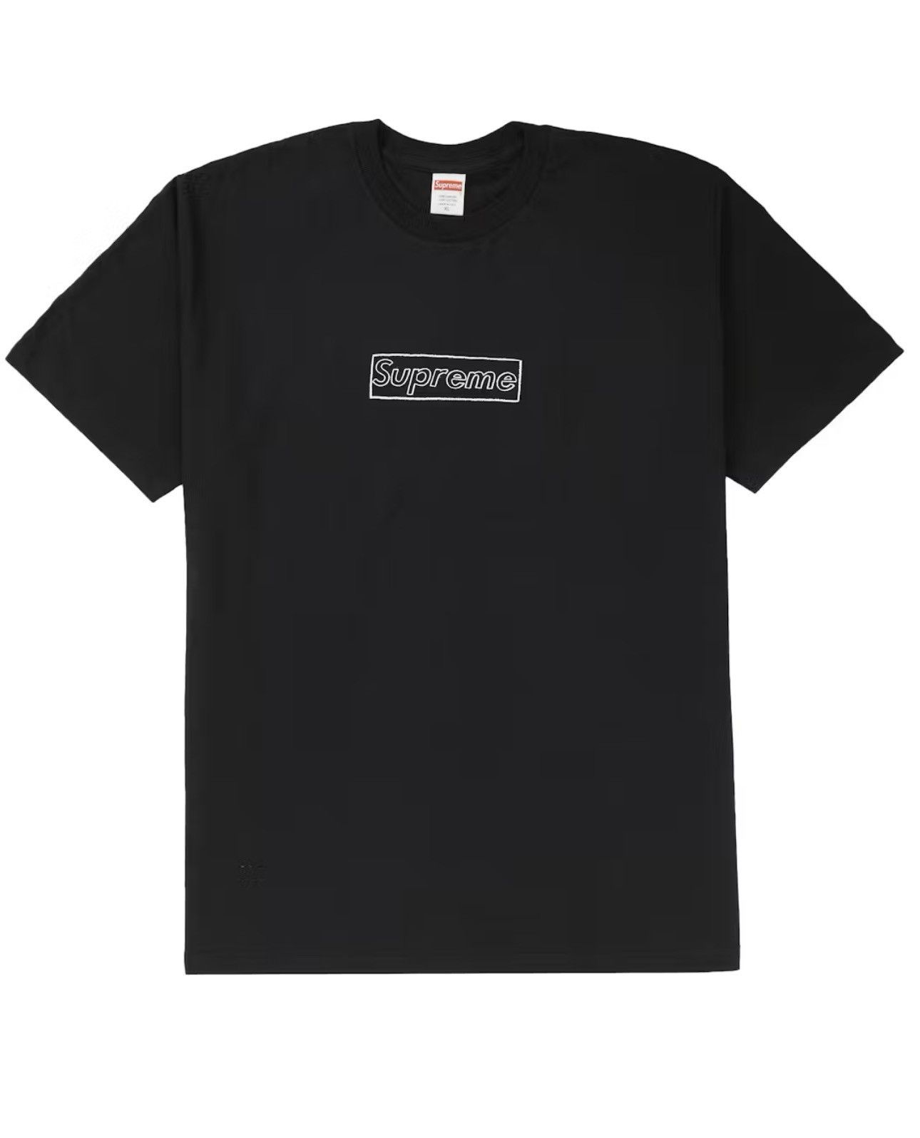 Kaws × Supreme Supreme x Kaws Chalk Logo Tee Black Size US M / EU 48-50 / 2 - 3 Thumbnail