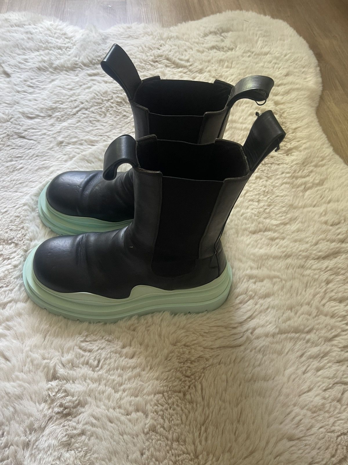 Bottega Veneta Bottega Veneta Front Zip Leather Engineer Boots