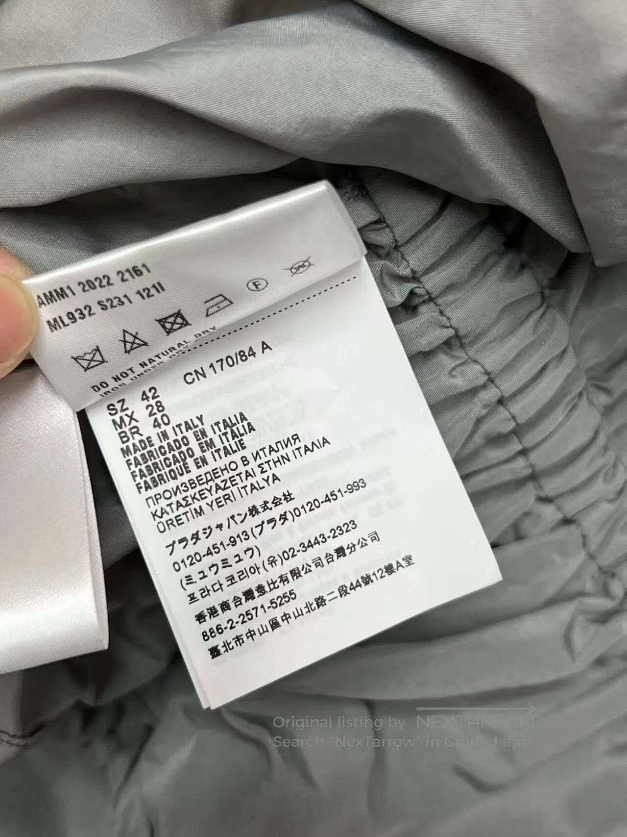 Miu Miu Miu Miu Gray Windbreaker Jacket Size 42. Size M / US 6-8 / IT 42-44 - 5 Thumbnail