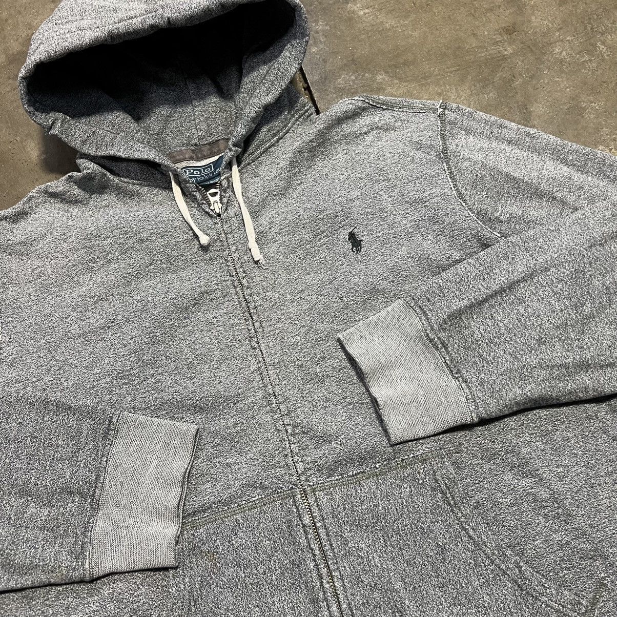 Vintage Vintage Polo Ralph Lauren Zip Up Hoodie Sweatshirt Mini Pony Size US XL / EU 56 / 4 - 4 Thumbnail