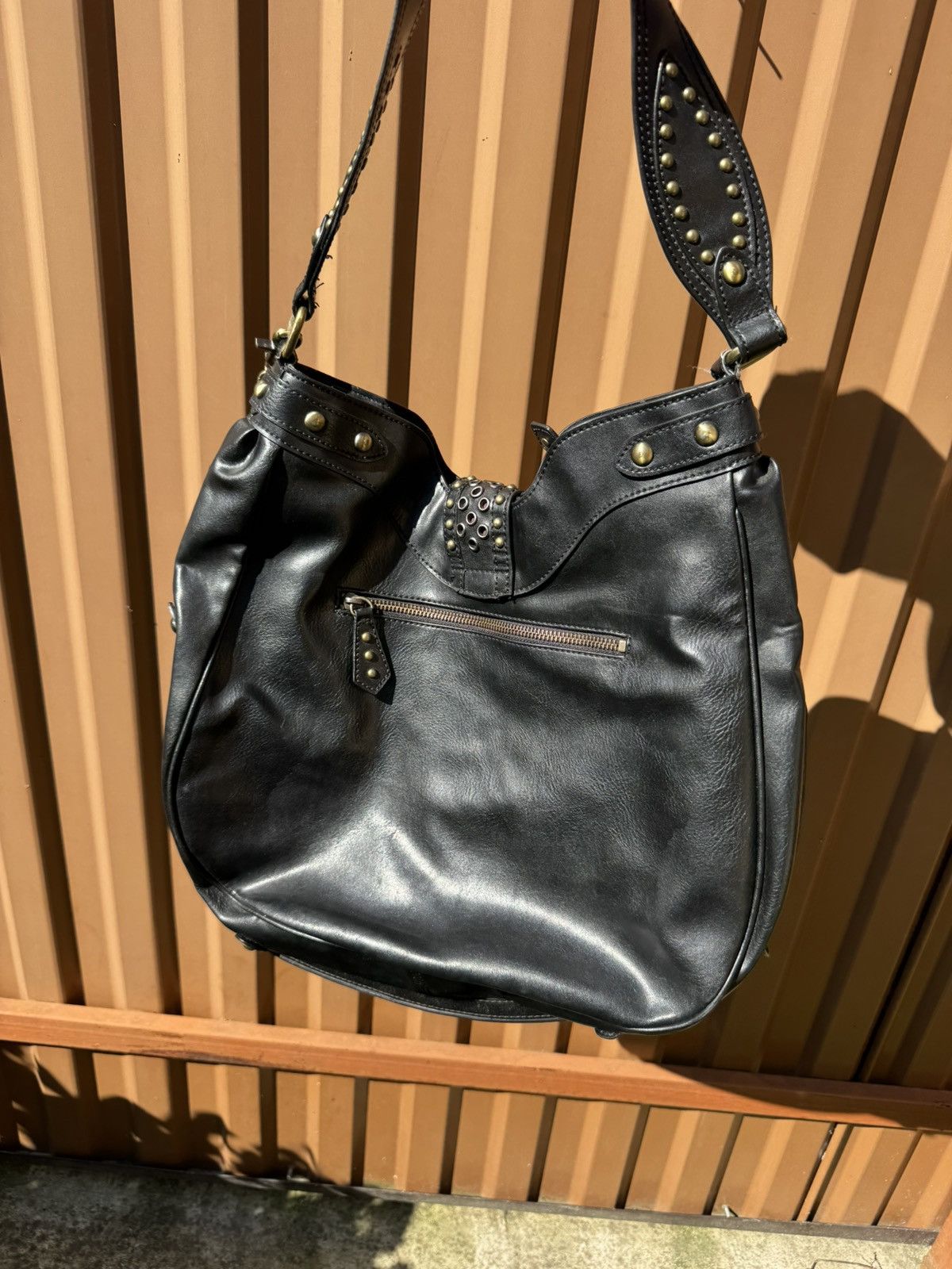 Guess Rare Guess Leather Studded Y2k Shoulder Bag Size ONE SIZE - 7 Thumbnail