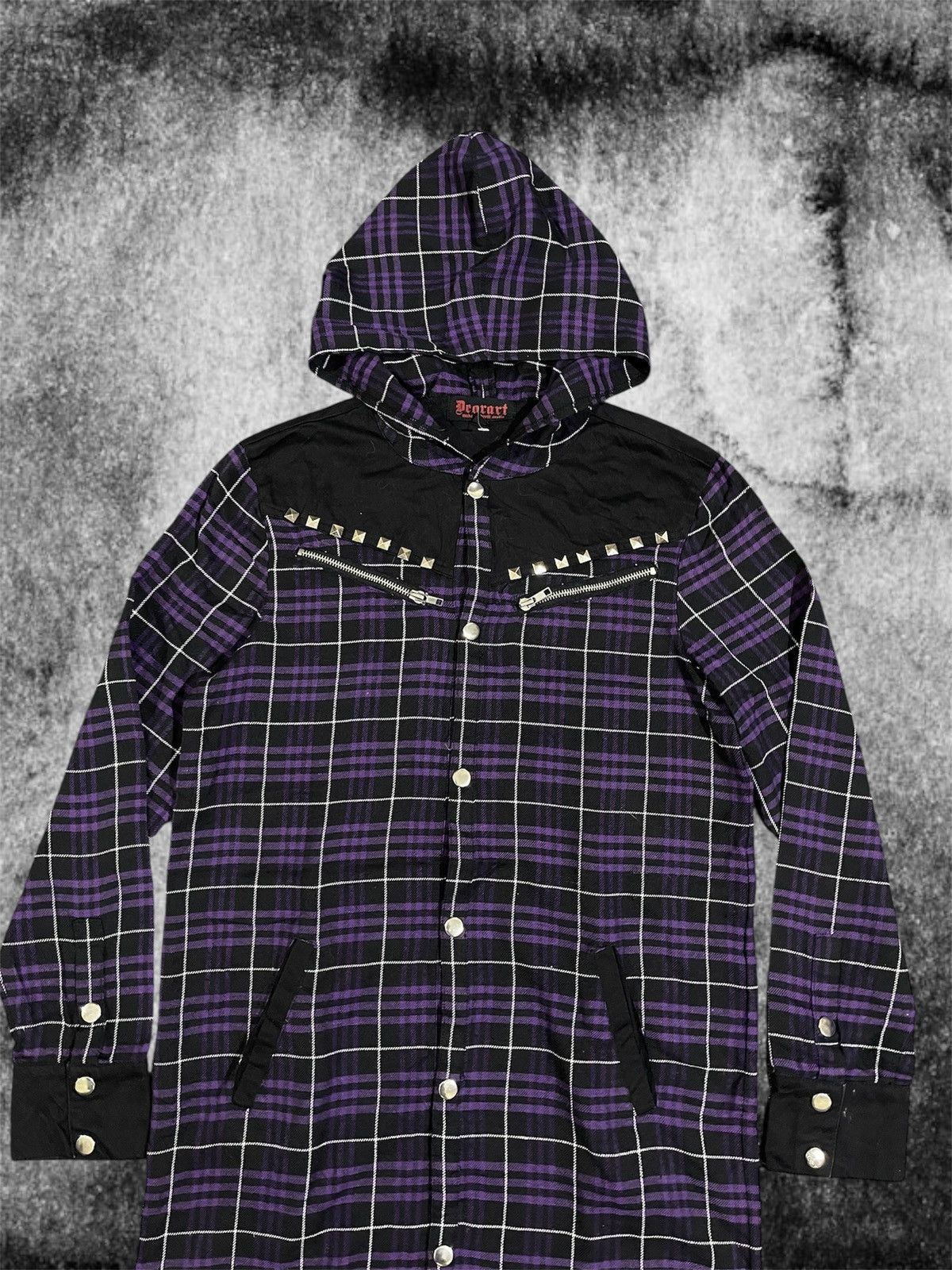 If Six Was Nine Deorart Studded Plaid Made in Devil Castle Long Hoodie Size US M / EU 48-50 / 2 - 3 Thumbnail
