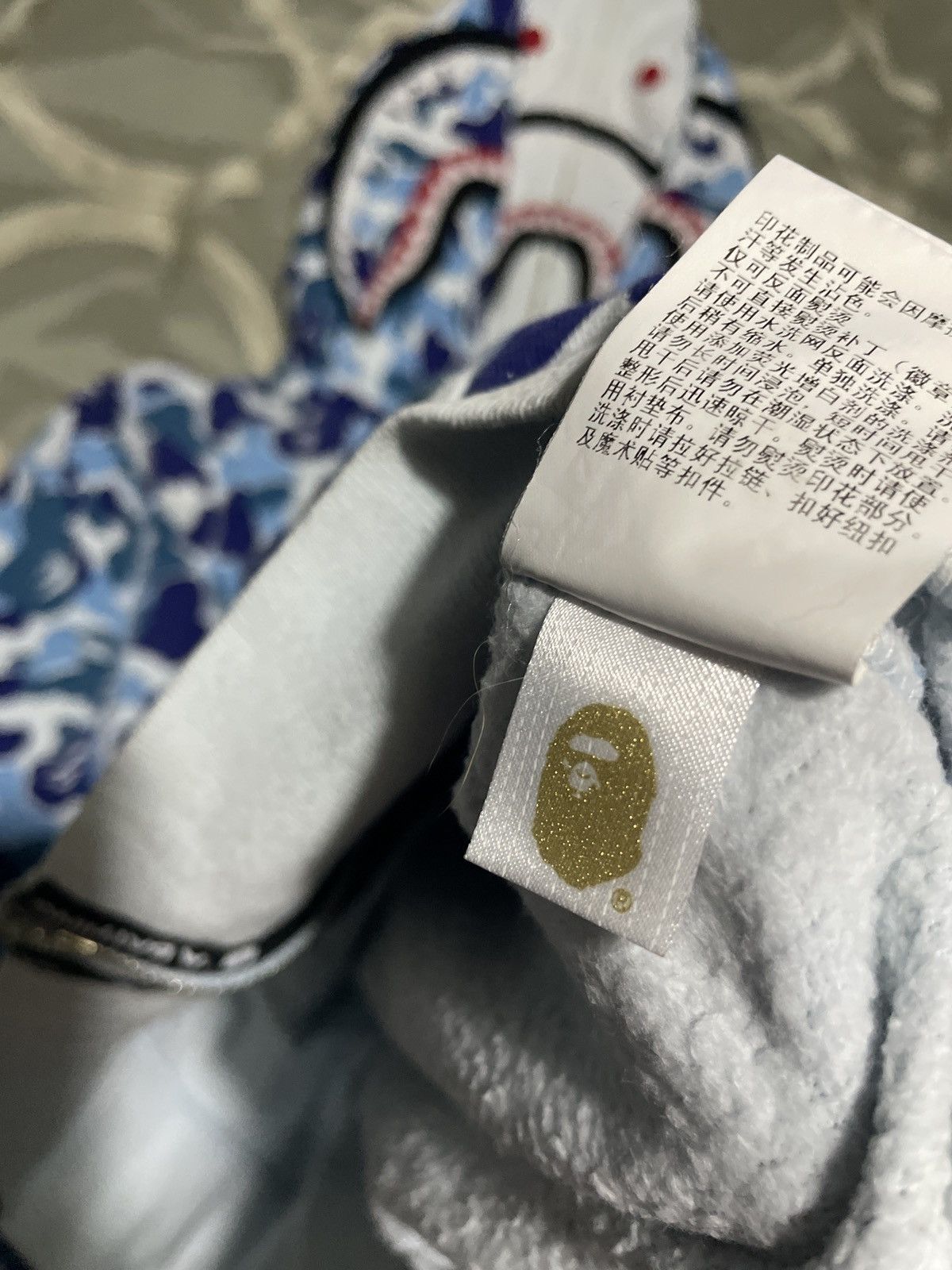 Bape Bape ABC blue camo double shark hoodie S Size US S / EU 44-46 / 1 - 2 Thumbnail