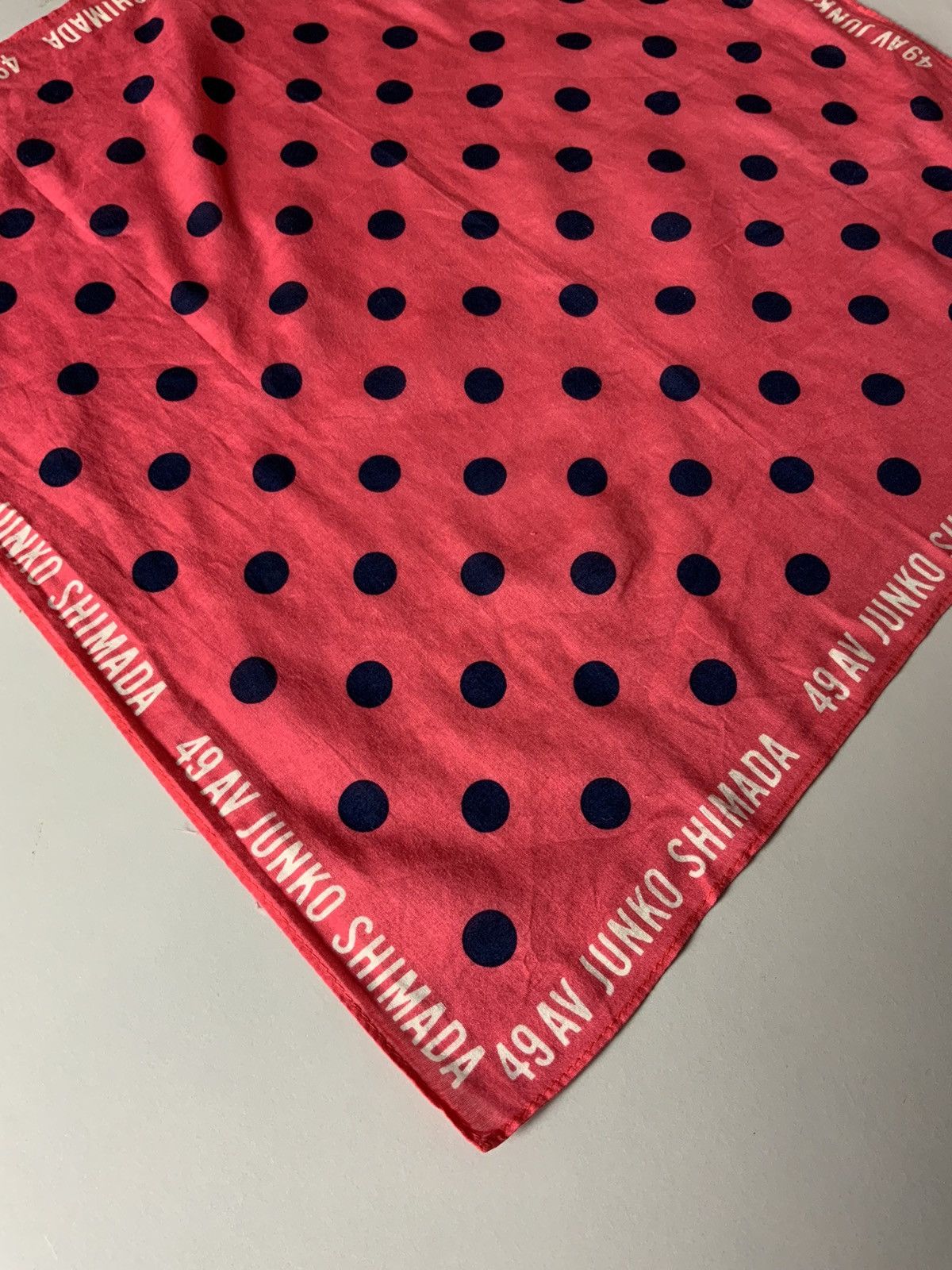 Japanese Brand 49 AV Junko Shimada Polkadot Bandana Size ONE SIZE - 5 Thumbnail