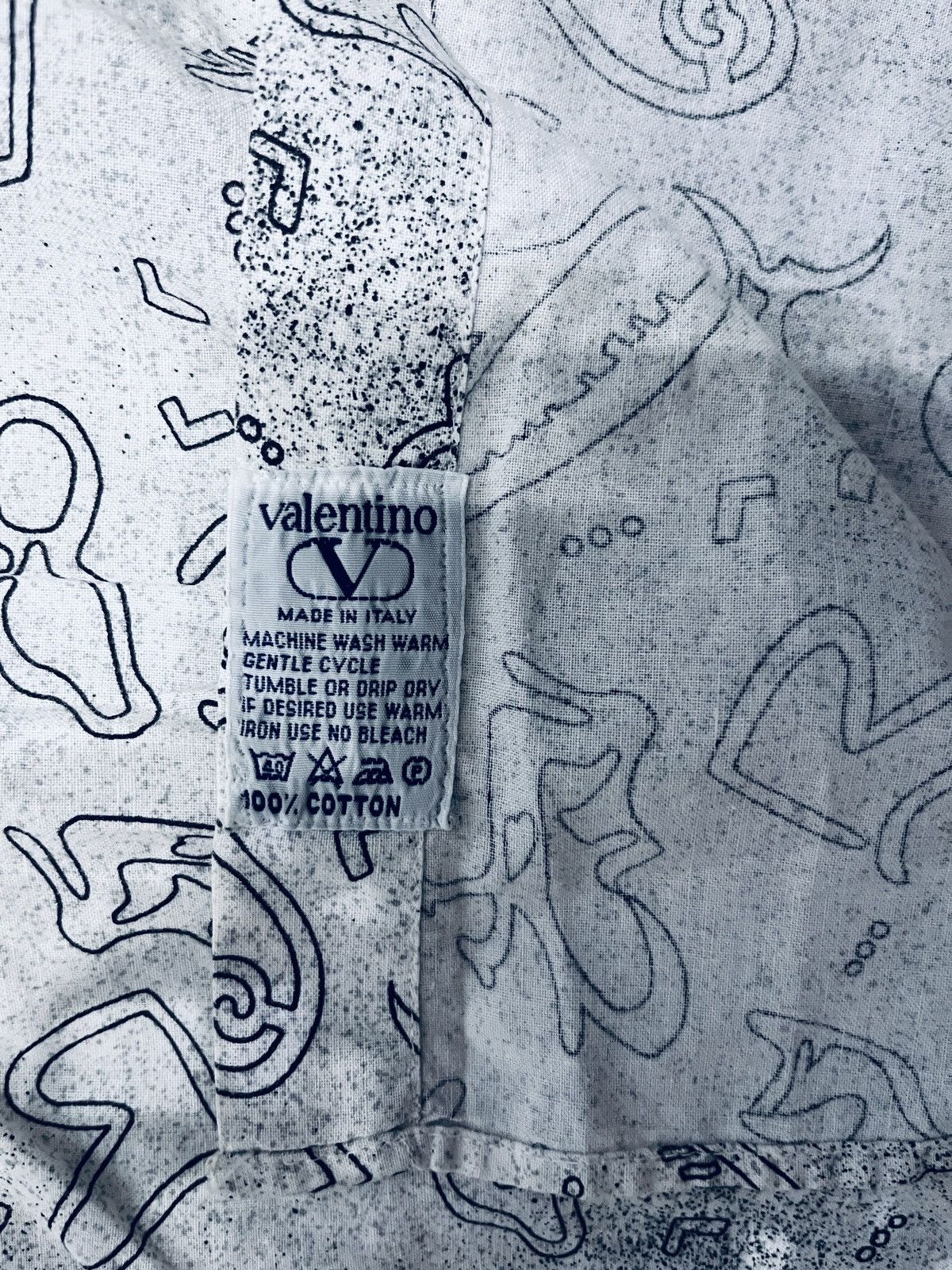 Valentino × Vintage Valentino Vintage Abstract Print Shirt - Made in Italy Size US XL / EU 56 / 4 - 7 Thumbnail