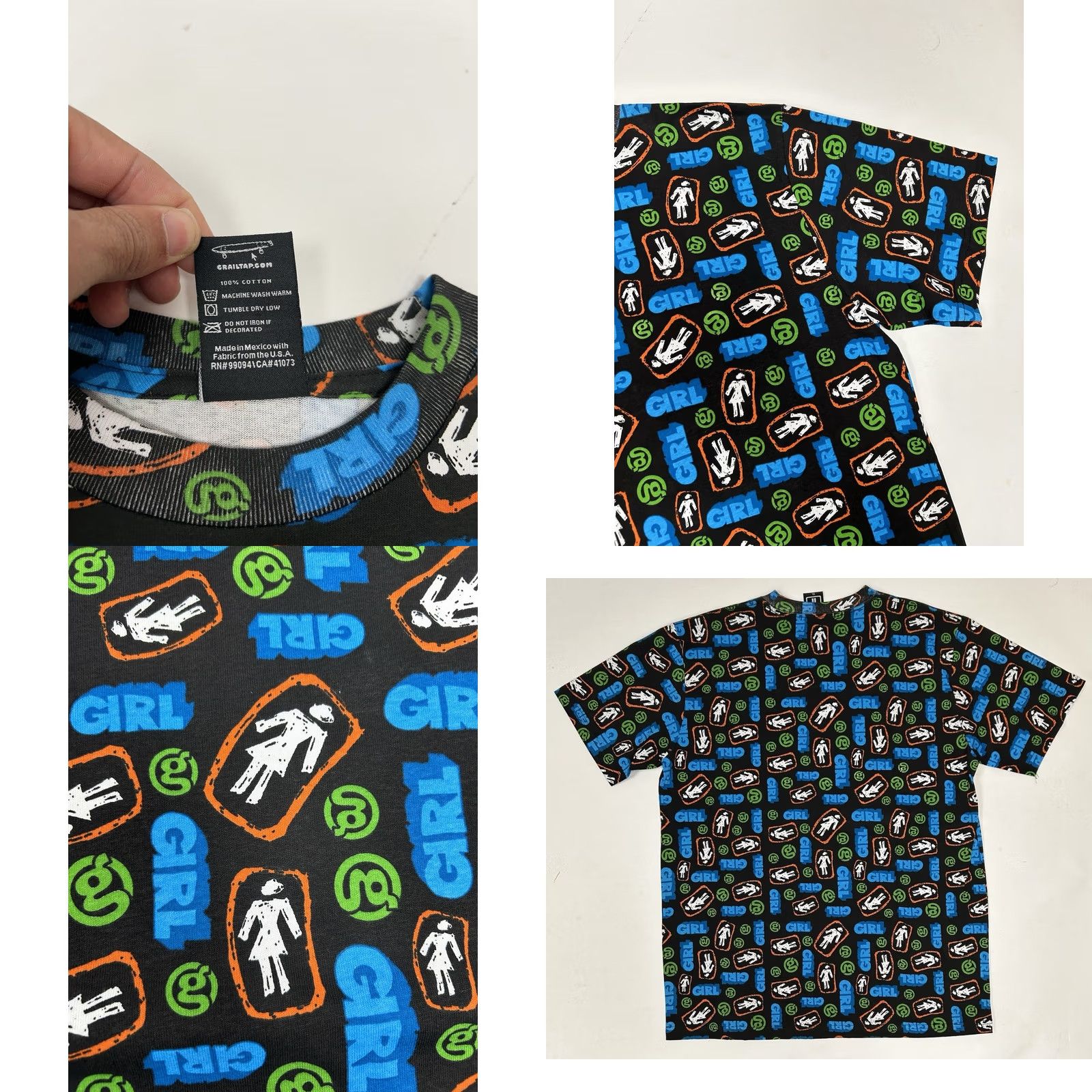 Girl Skateboards VINTAGE Girl Skateboards T Shirt Sprinkles All Over Print Premium Shirt XL AOP Shirt Size US XL / EU 56 / 4 - 8 Thumbnail