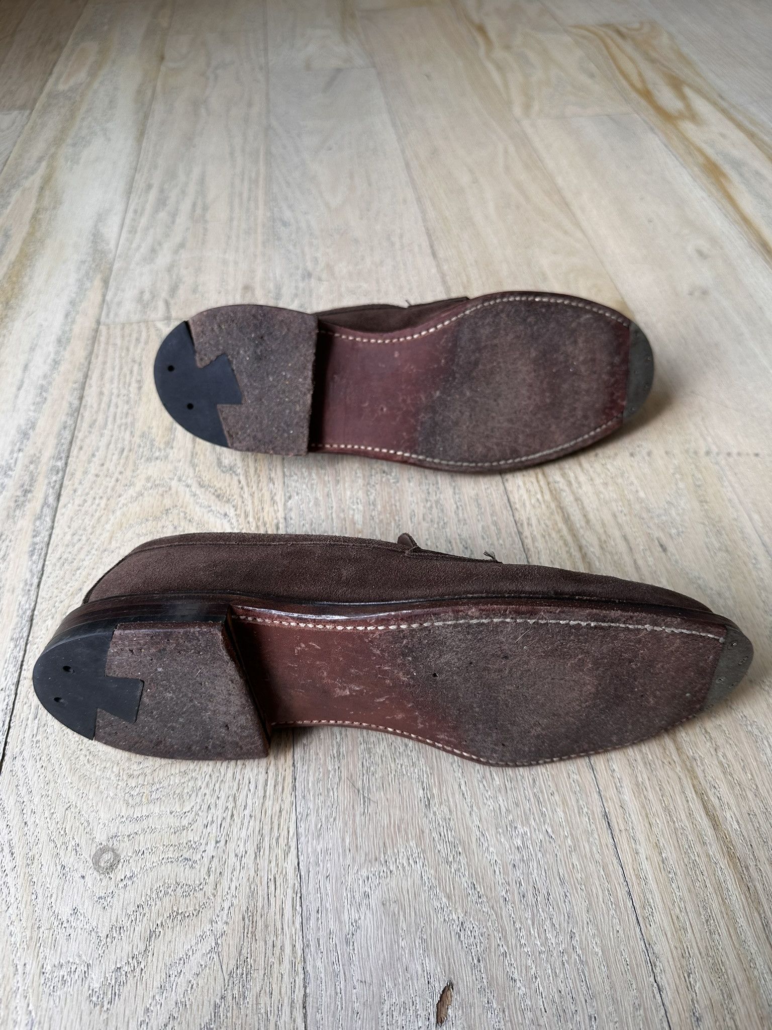 Alden Alden 6245F Unlined LHS Penny Loafer Dark Brown Suede Size US 7.5 / EU 40-41 - 7 Thumbnail