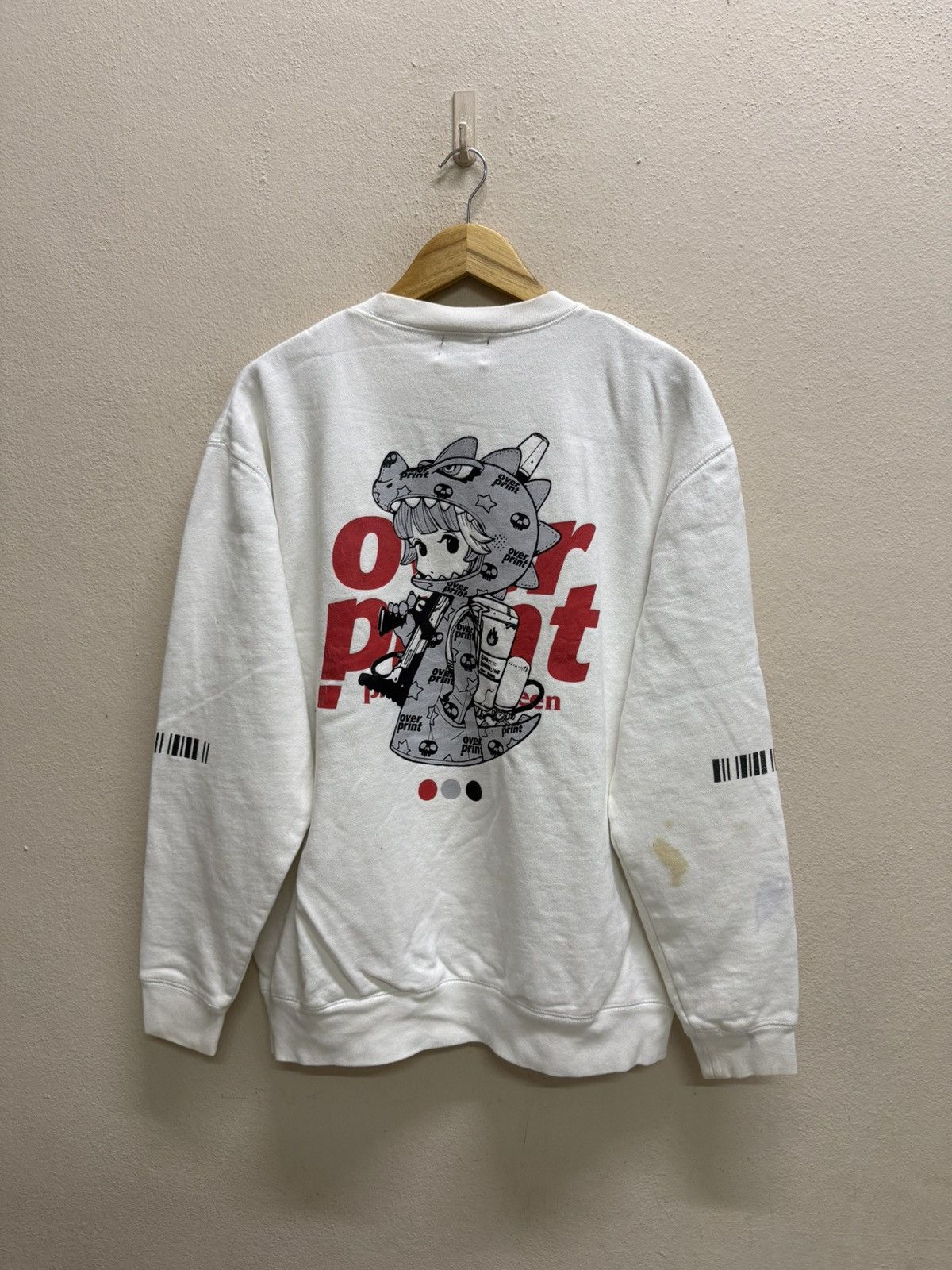 Japanese Brand Overprint X Ackybright Graphic Sweatshirt Size US XL / EU 56 / 4 - 21 Thumbnail