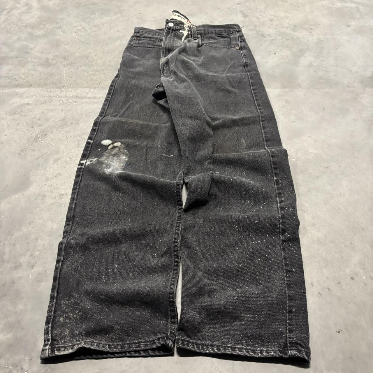 Levi's × Vintage Crazy Vintage Y2K/2000s Grunge Levis Black Essential Denim Jeans! Size US 38 / EU 54 - 3 Thumbnail
