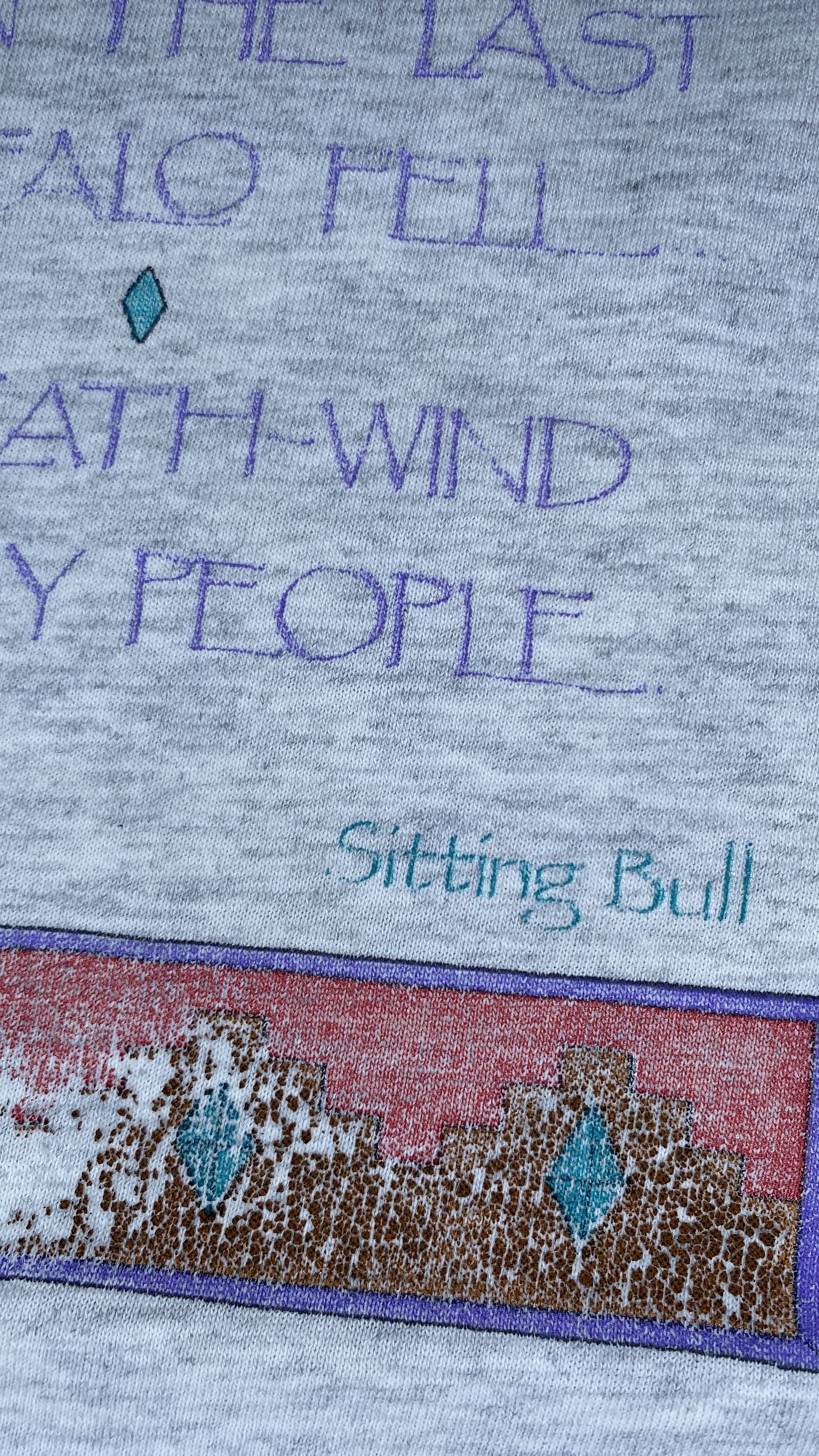 Nutmeg Vintage 90s Nutmeg Sitting Bull Native Skull Tee Size US L / EU 52-54 / 3 - 7 Thumbnail