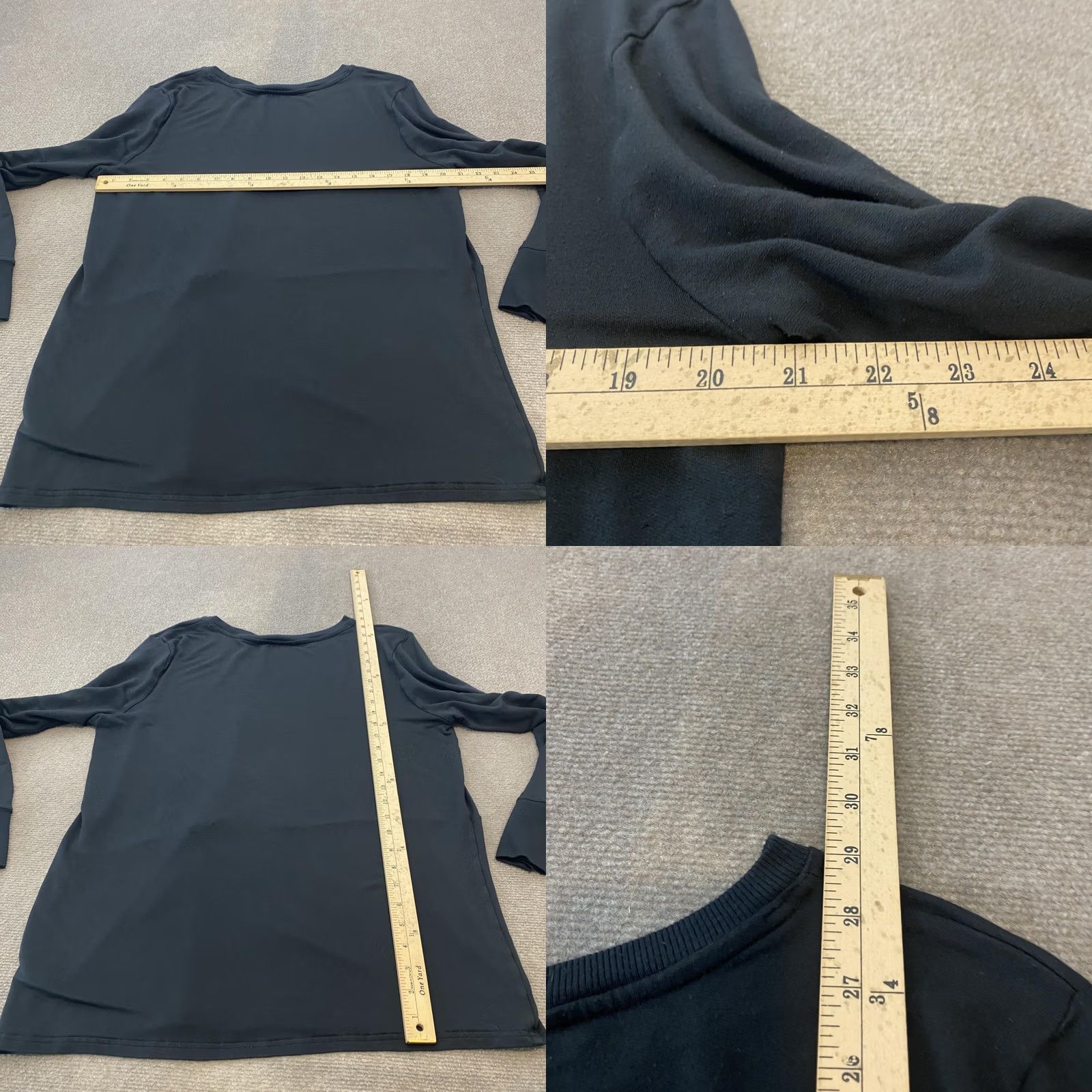 Athleta Athleta Shirt Womens XL Black Twist Front Long Sleeve Modal Blend Athleisure Top Size XL / US 12-14 / IT 48-50 - 8 Thumbnail