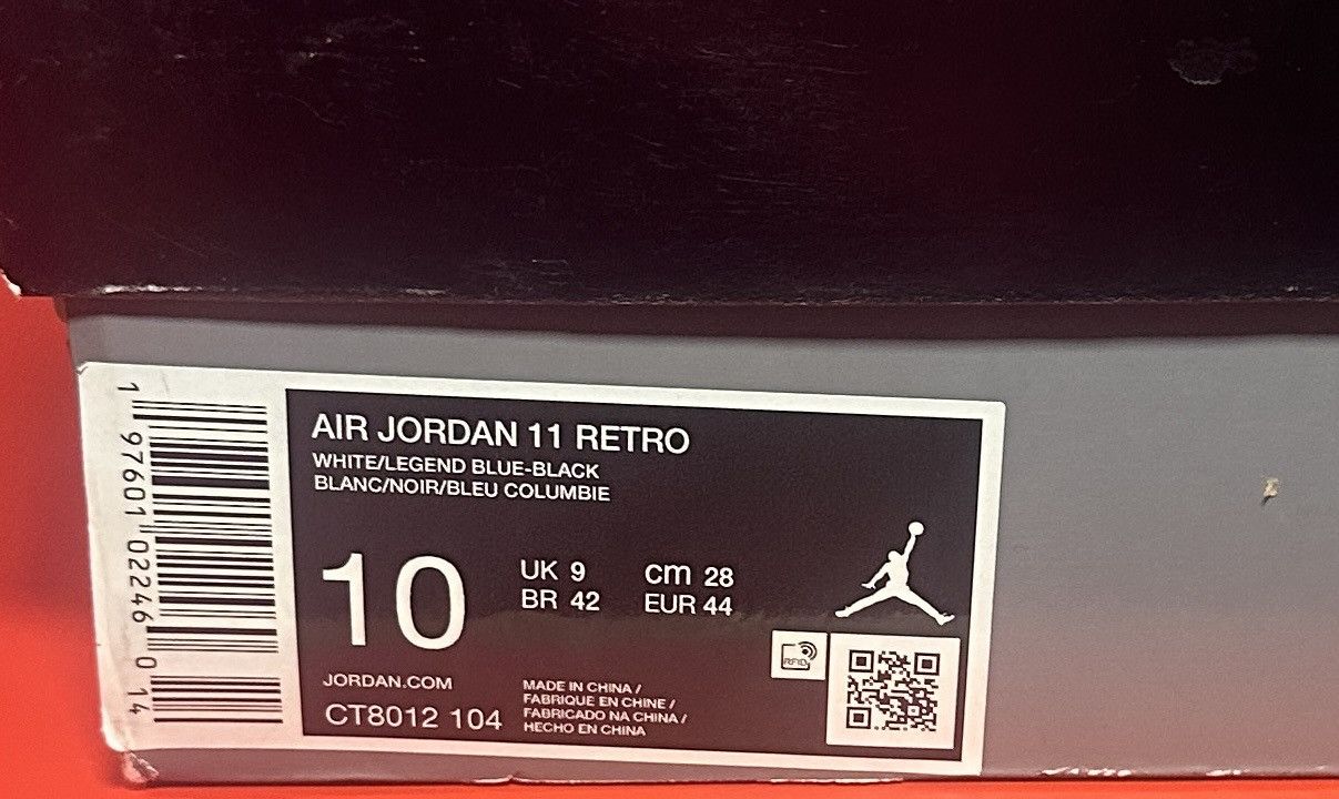 Jordan Brand Size 10 - Air Jordan 11 Retro 2024 Legend Blue / Columbia Size US 10 / EU 43 - 8 Thumbnail