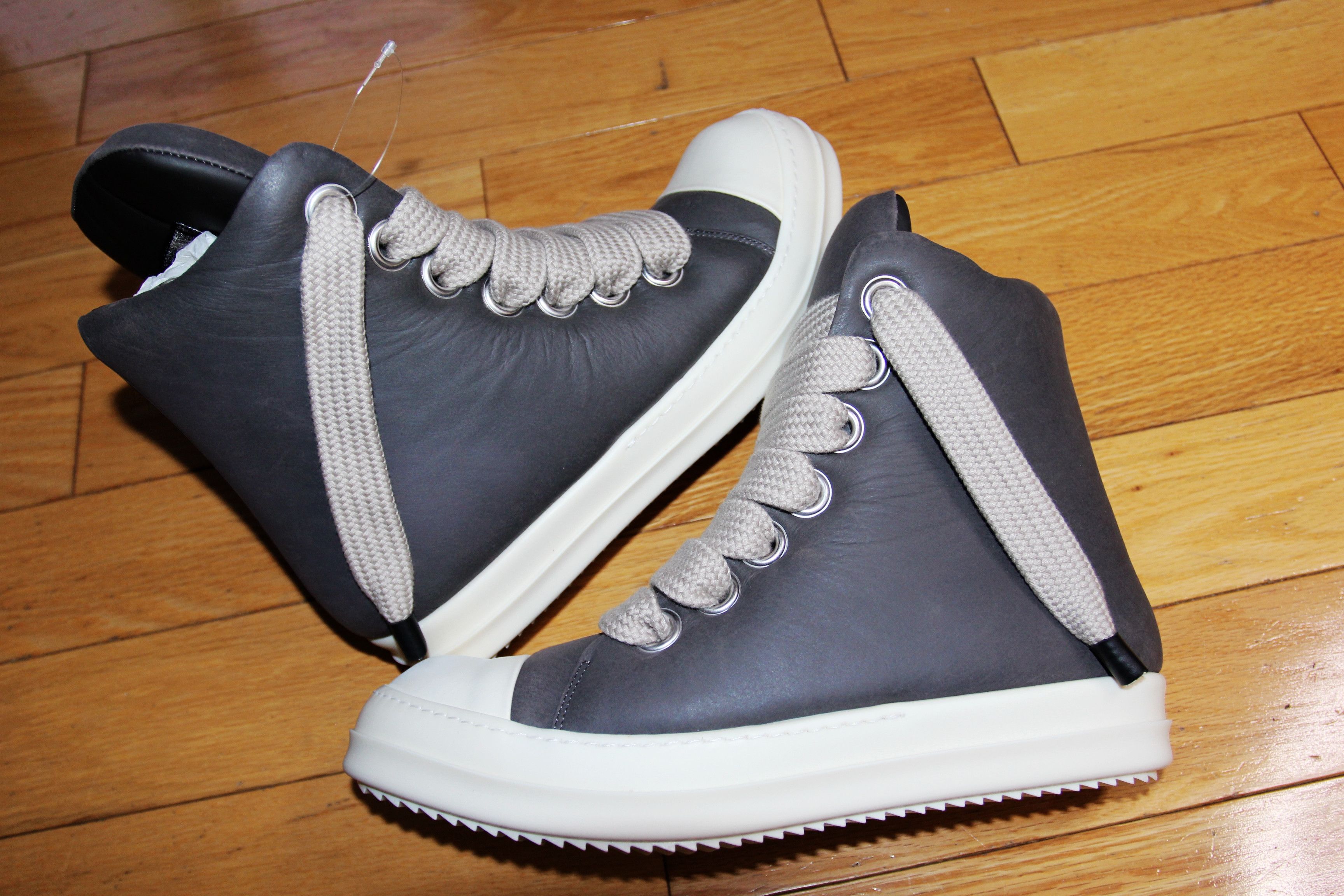 Rick Owens BNWT AW24 RICK OWENS "PORTERVILLE" JUMBO LACE PADDED SHOE 43 Size US 10 / EU 43 - 3 Thumbnail
