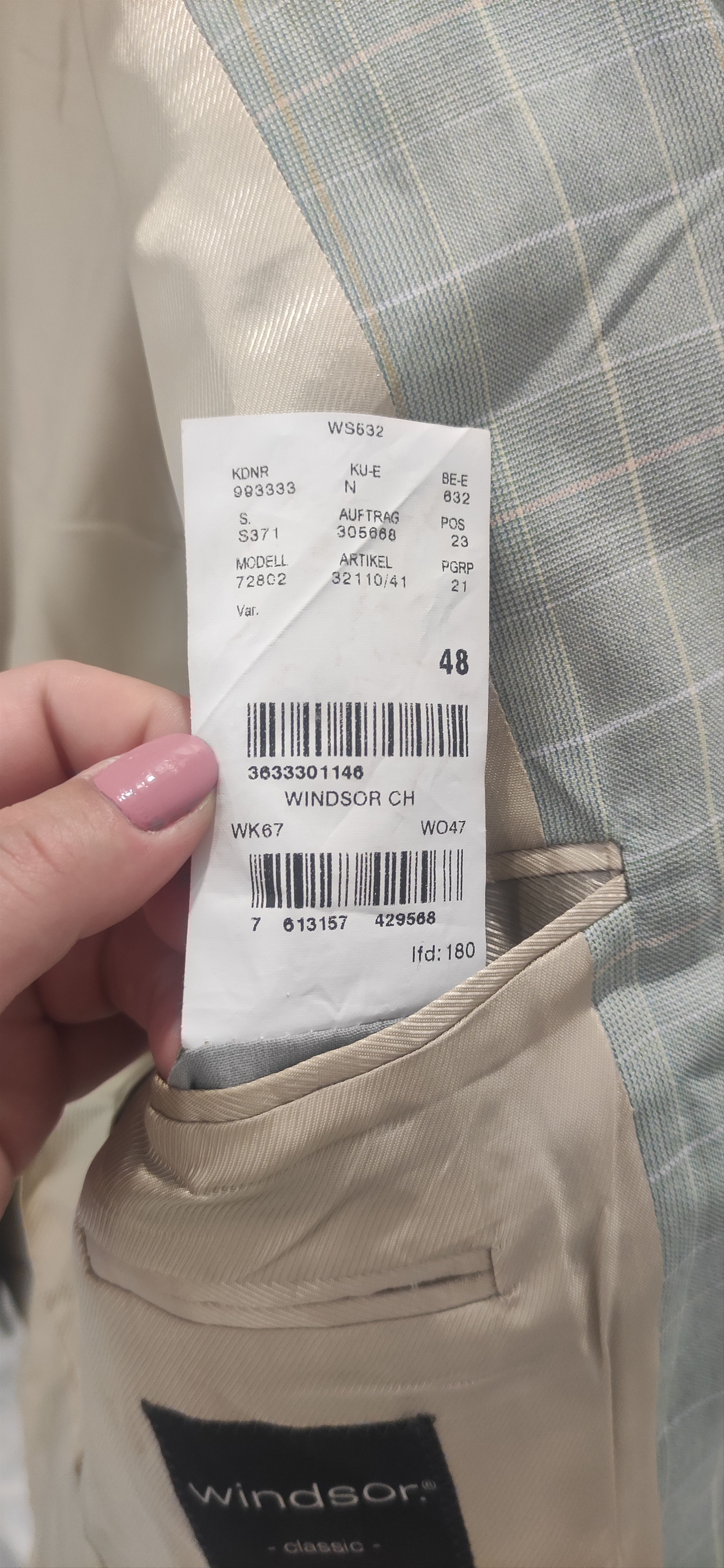 Ermenegildo Zegna The men's blazer Ermenegildo Zegna Size 48R - 2 Thumbnail
