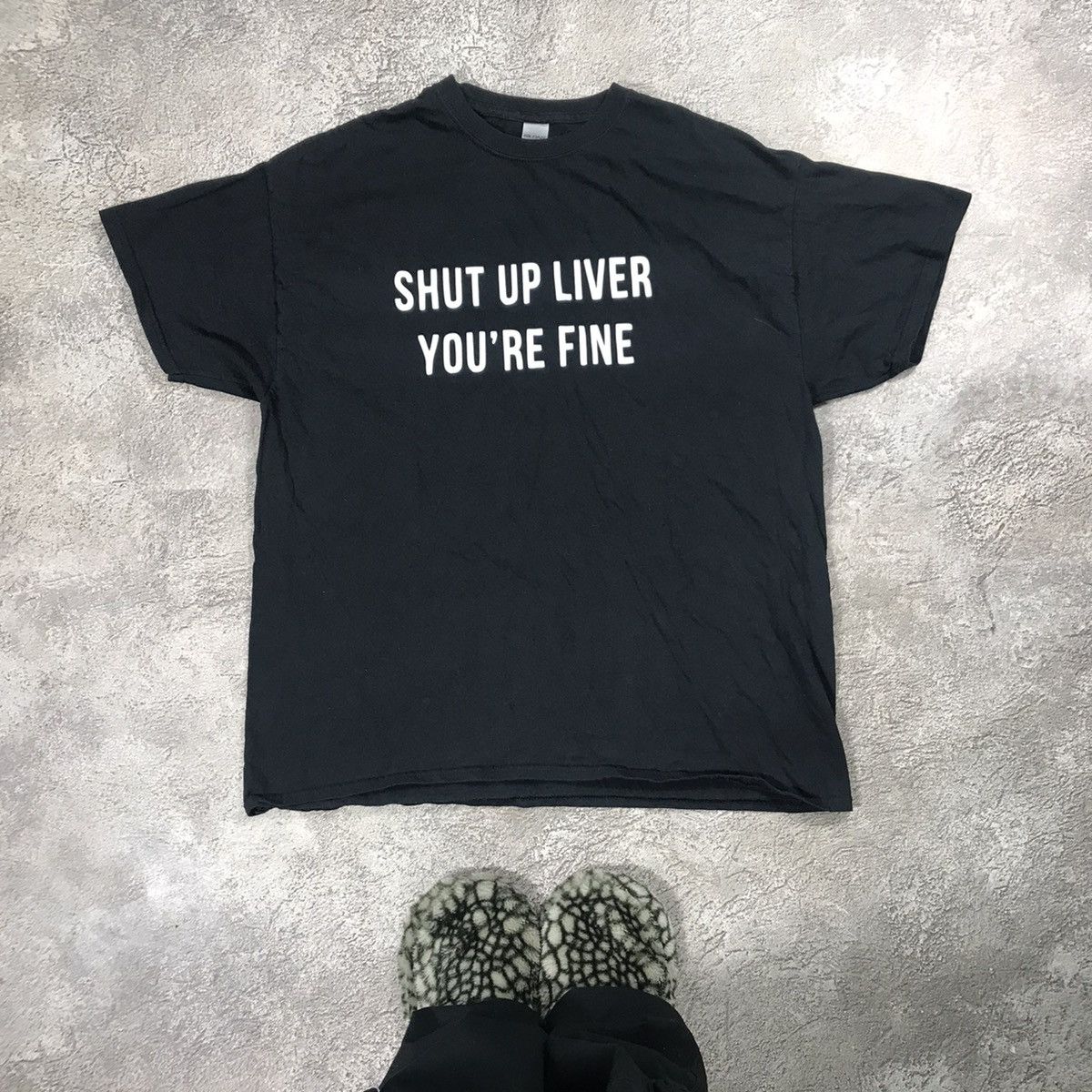 Vintage VINTAGE Y2K ADULT SHUT UP LIVER YOU’RE FINE FUNNY TEE Size US L / EU 52-54 / 3 - 1 Thumbnail