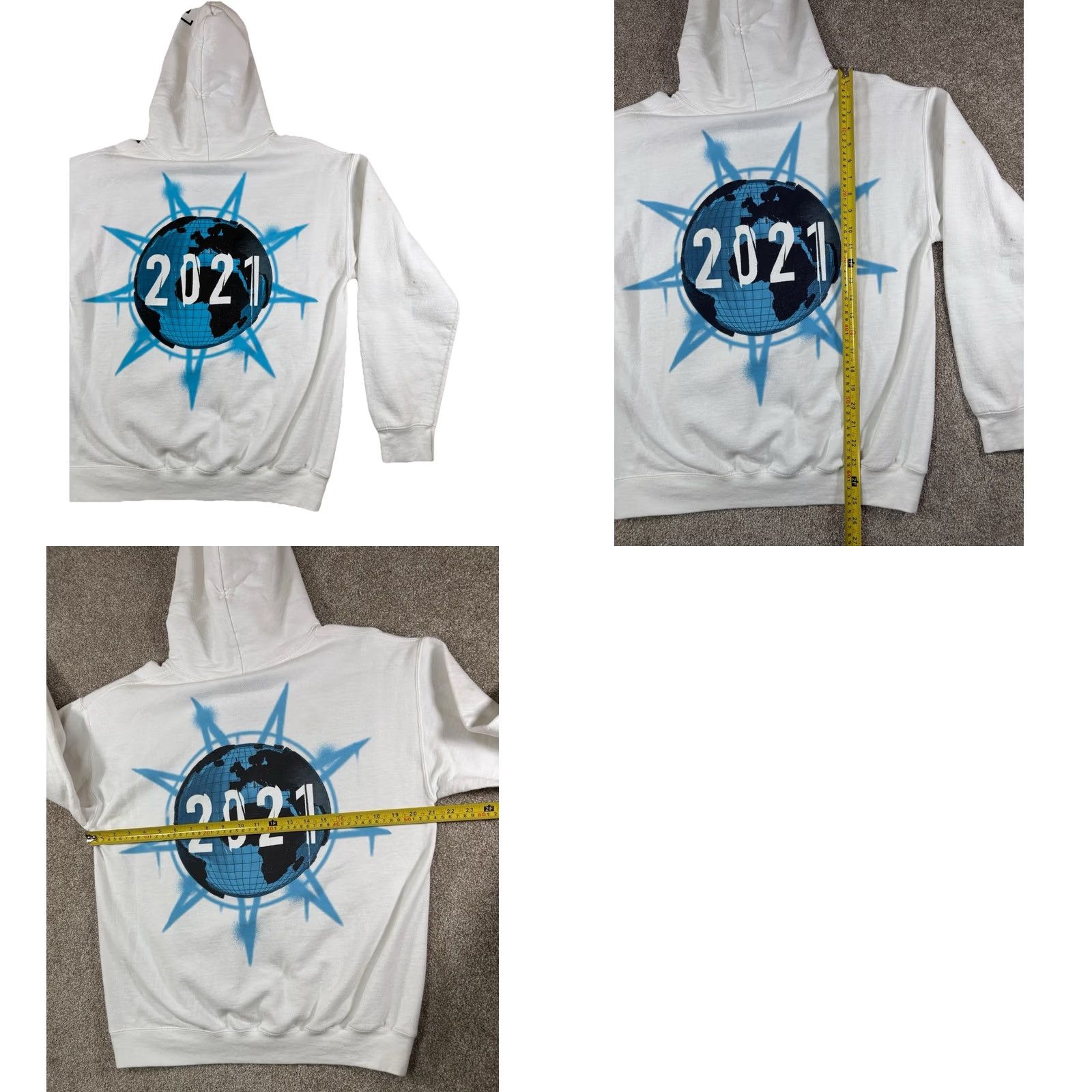 Doublet Slipknot Hoodie Sweatshirt White Double Sided Graphic • Size M • Men’s Pullover All Seasons Size US M / EU 48-50 / 2 - 8 Thumbnail