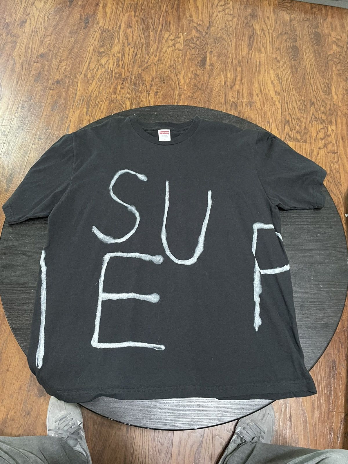 Supreme Authentic Supreme black graphic tee in size XL. Size US XL / EU 56 / 4 - 1 Thumbnail