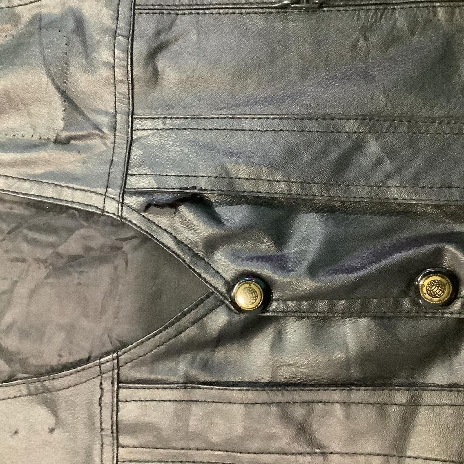 Other Italian Dondolore Design Genuine Leather "Lady Ride" Vest Size L / US 10 / IT 46 - 4 Thumbnail